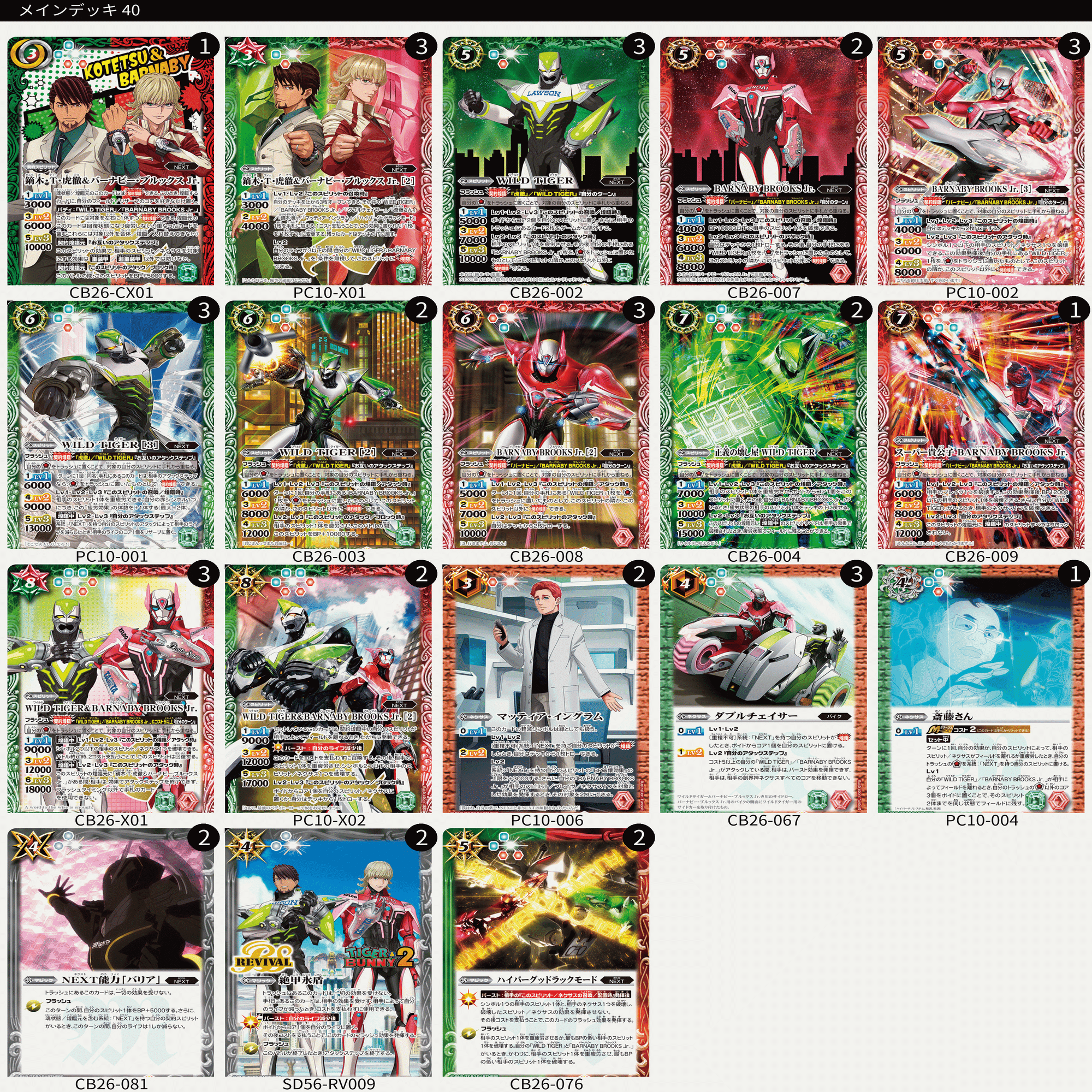 バトスピコラボのススメ 赤緑タイバニ編｜シラヌイ