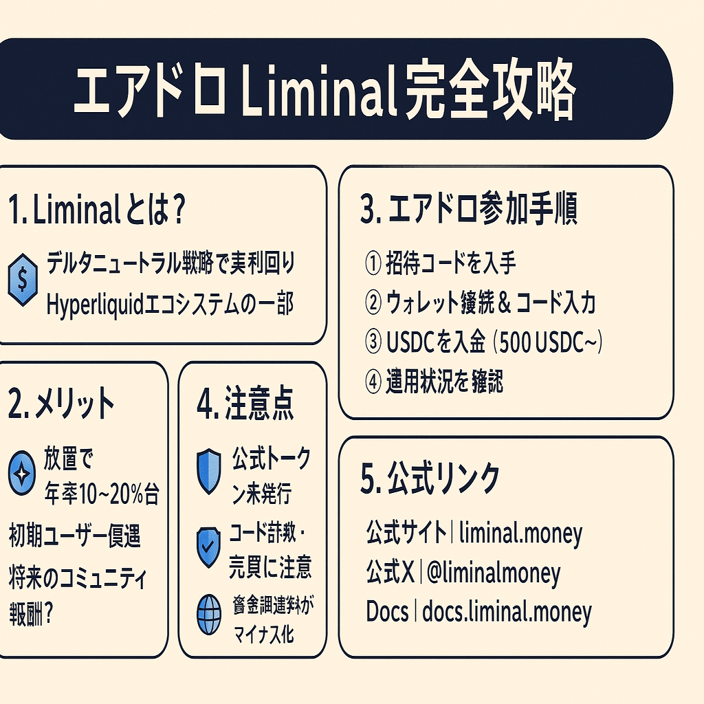 エアドロ完全攻略】Liminal（リミナル）でリアル利回りと未来のチャンスを両取りしよう！｜仮想通貨エアドロップラボ