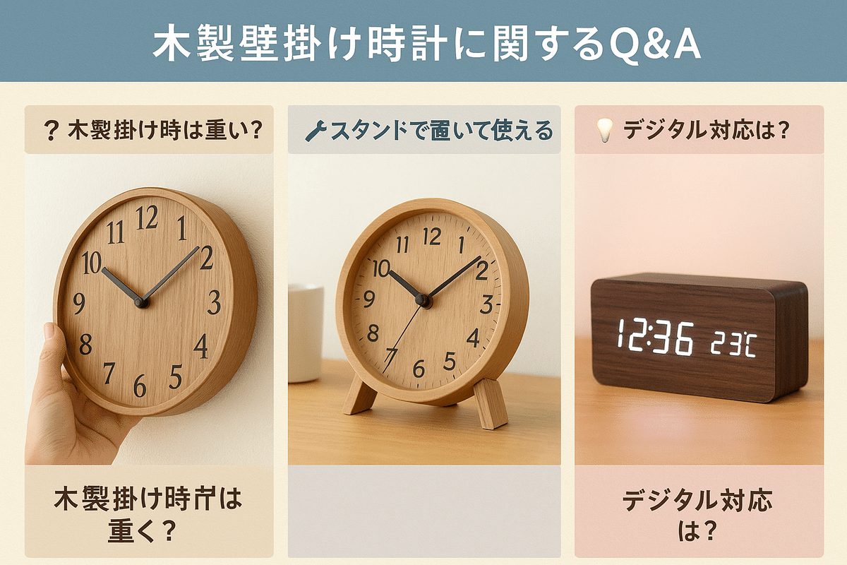 2025年最新版】木製時計壁掛けタイプのおすすめ特集｜北欧風