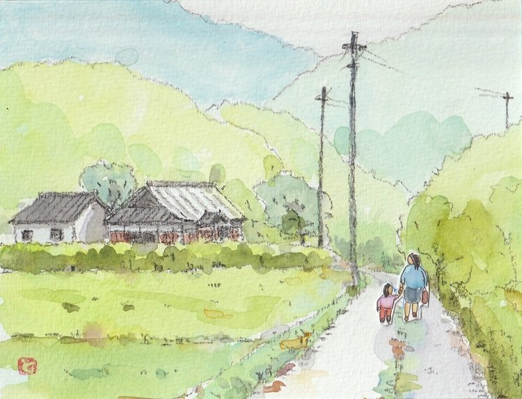 実はむつかしい？ペンと水彩で描く水と緑の風景 | 美緑（みりょ