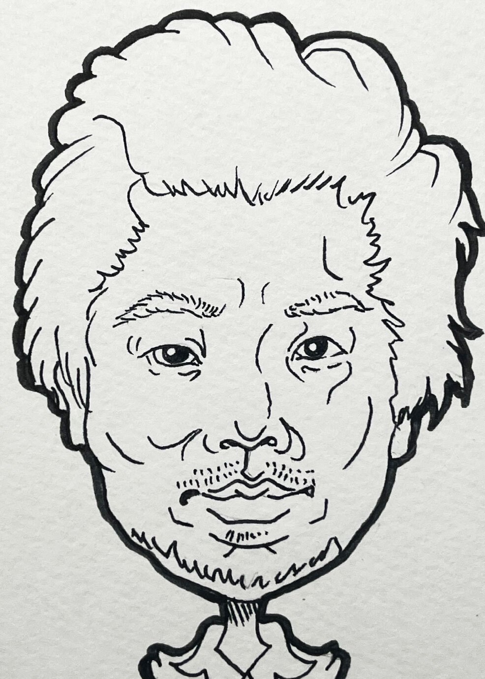 似顔絵イラスト用の練習｜鹿角時計