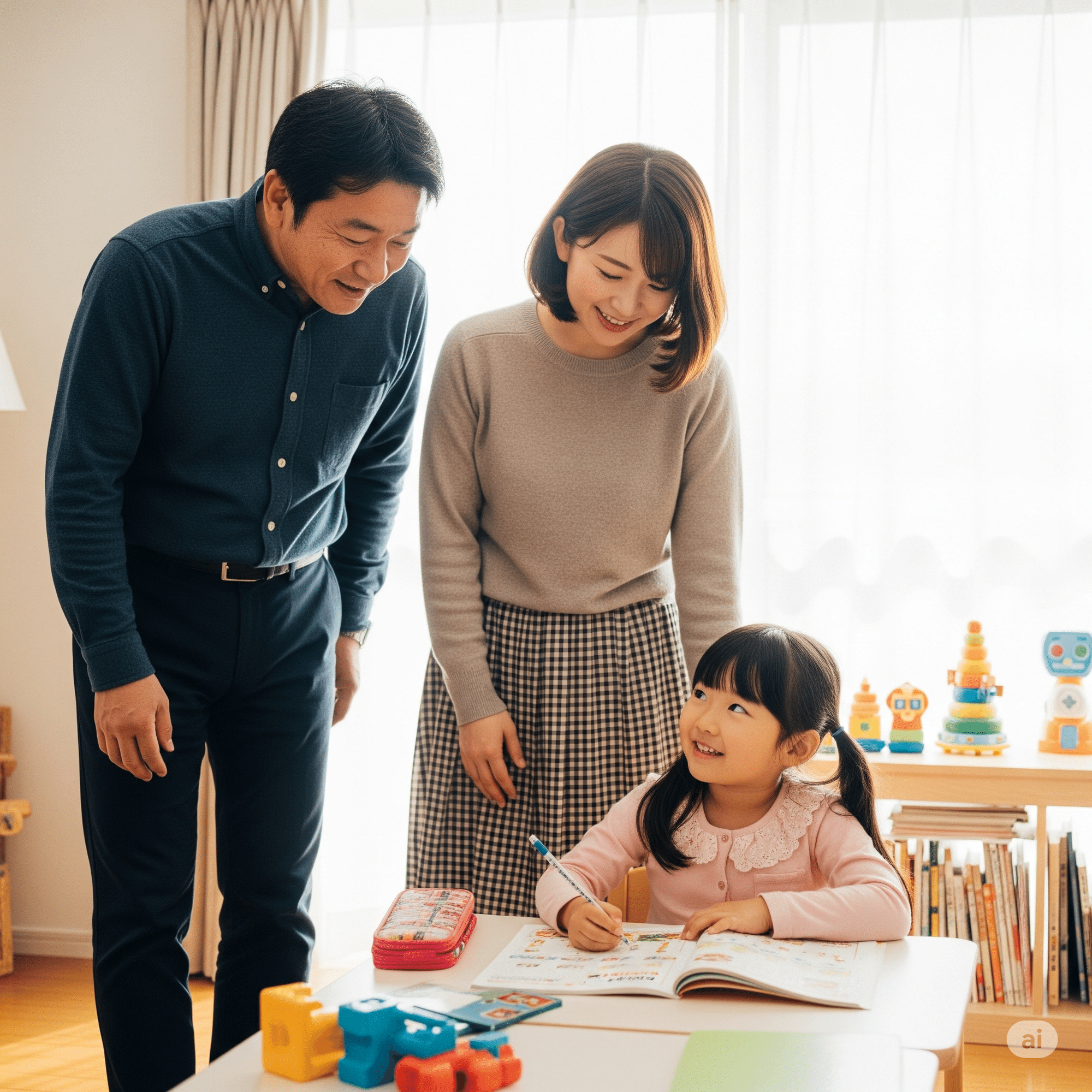 洛南高等学校附属小学校 に 合格する子・合格する親 の特徴を 生成AI