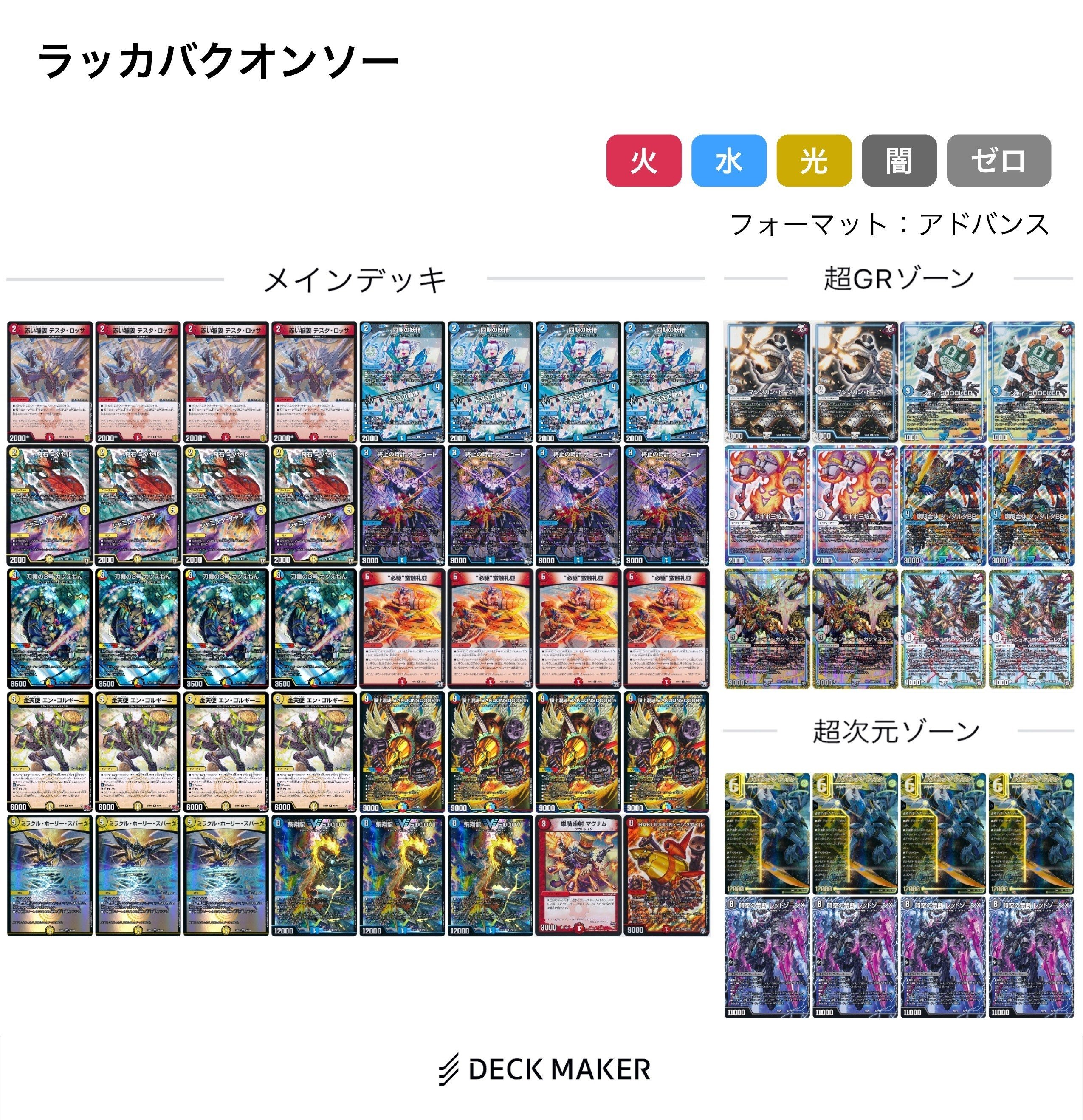 デュエマ】ラッカバクオンソーについて【構築】｜厨(くりや)