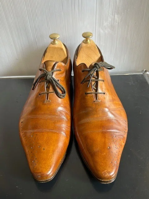 ver.11 【Santoni サントーニ 一枚革】 ドレスシューズ 7ハーフ|麗靴堂 ver.11 【Santoni サントーニ 一枚革】 ドレスシューズ 7ハーフ|麗靴堂