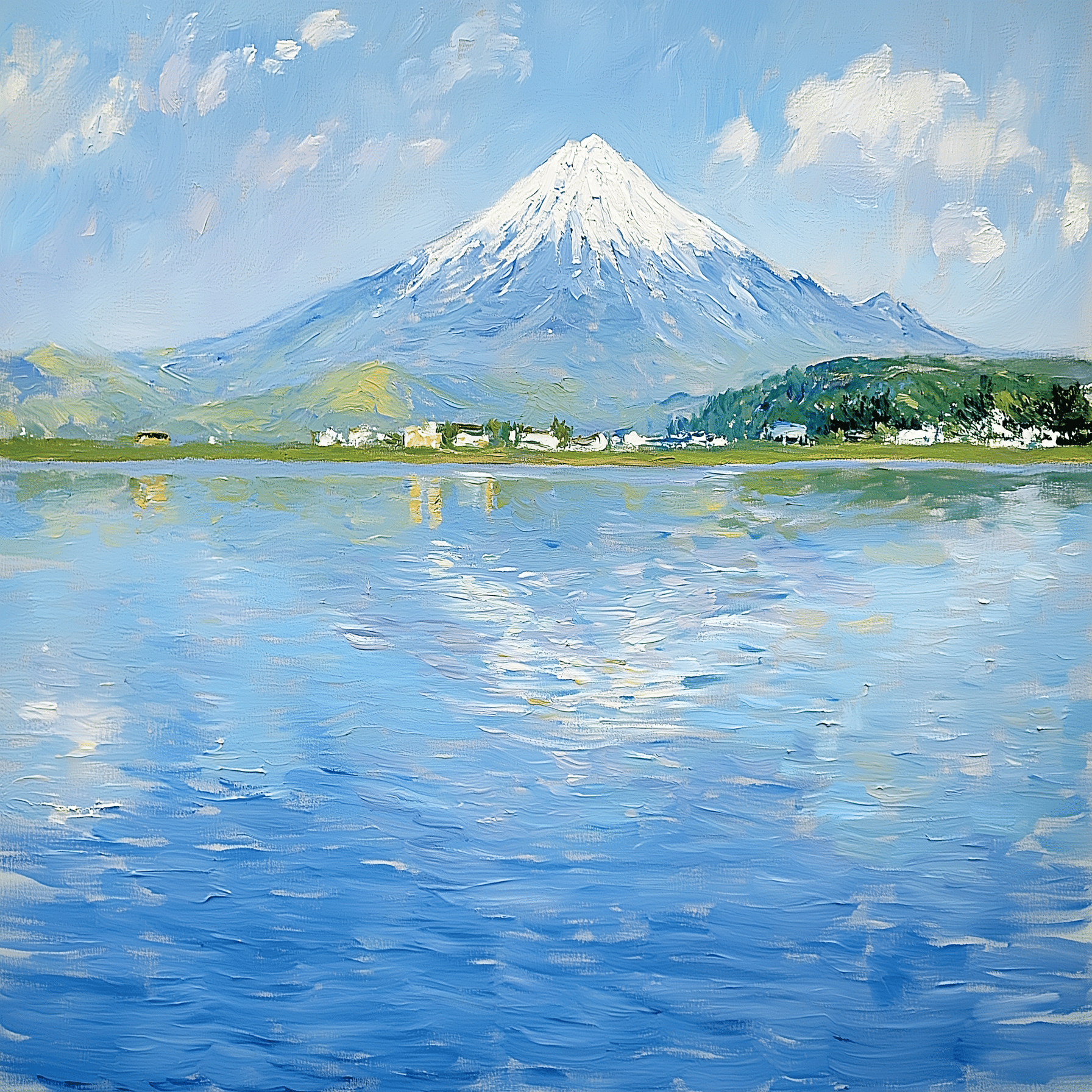 Midjourney】第7話モネの富士山 vs クーニングの富士山｜ウチさん｜UCHI3