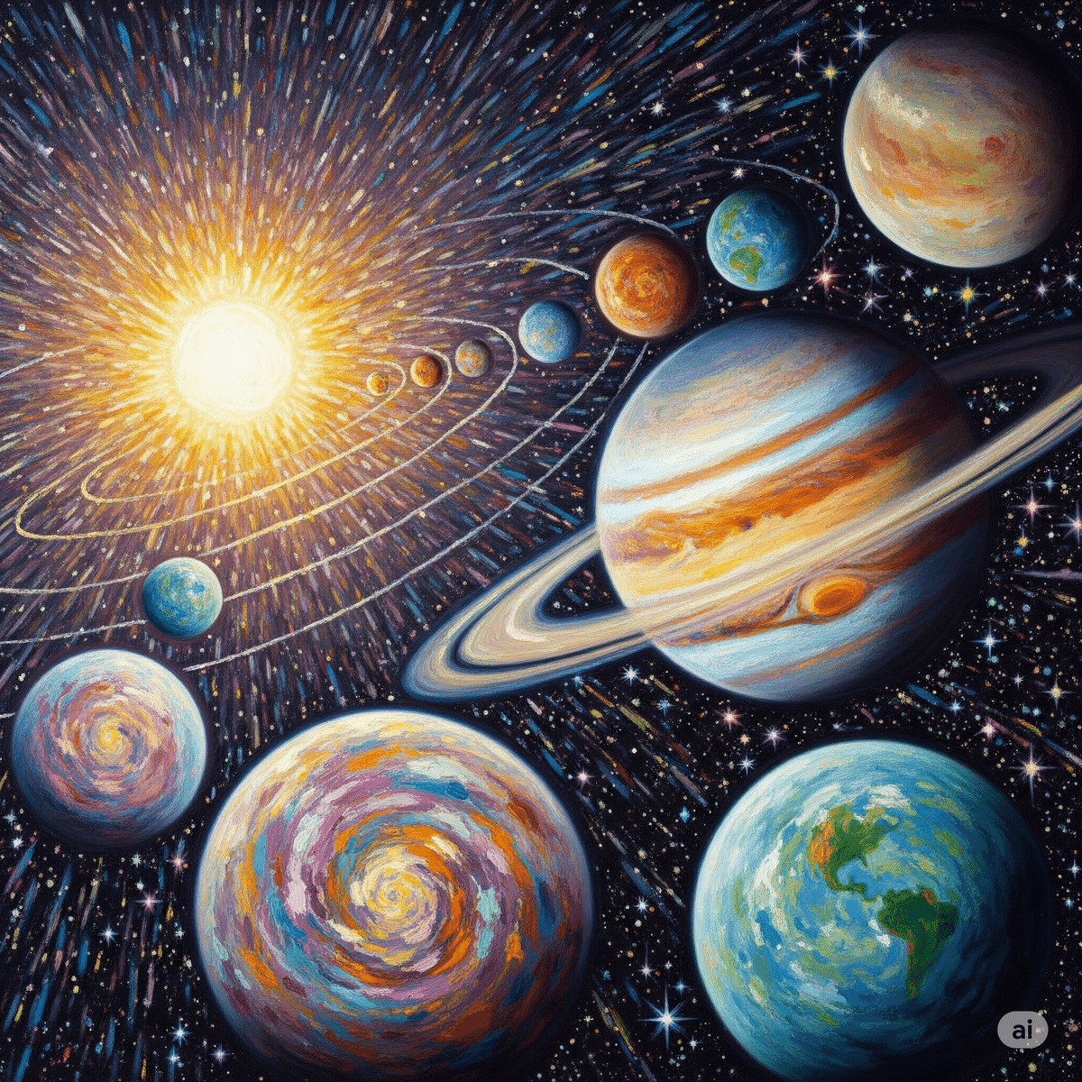 開運絵画　❀宇宙高次元宇宙銀行❀ 原画：宙を歩く～光を知った猫～（サイズ：F8号（額縁含む 横