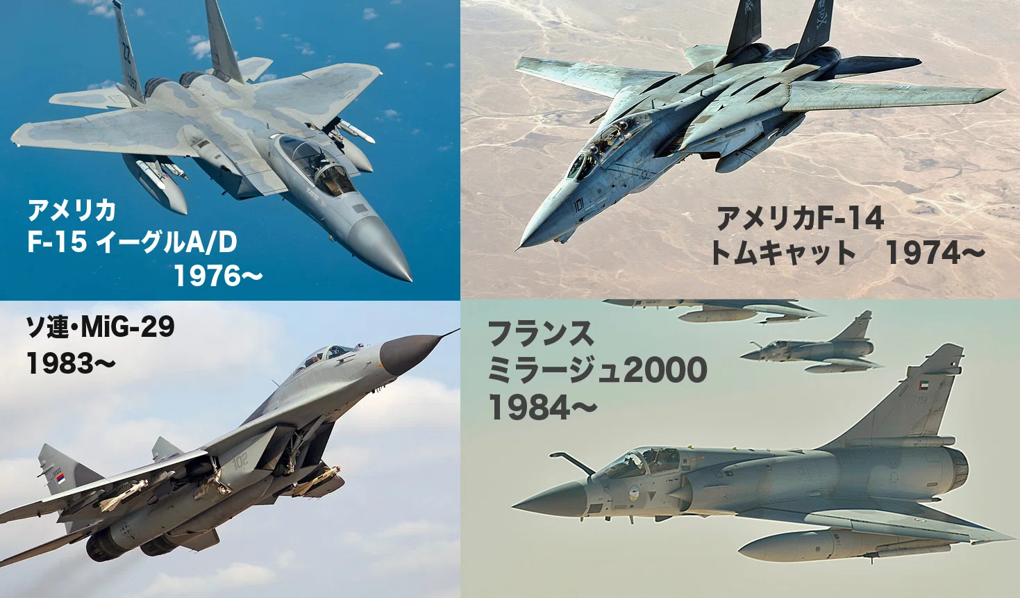 ジェット戦闘機の◯◯世代って？｜ワンモア@航空エッセイ