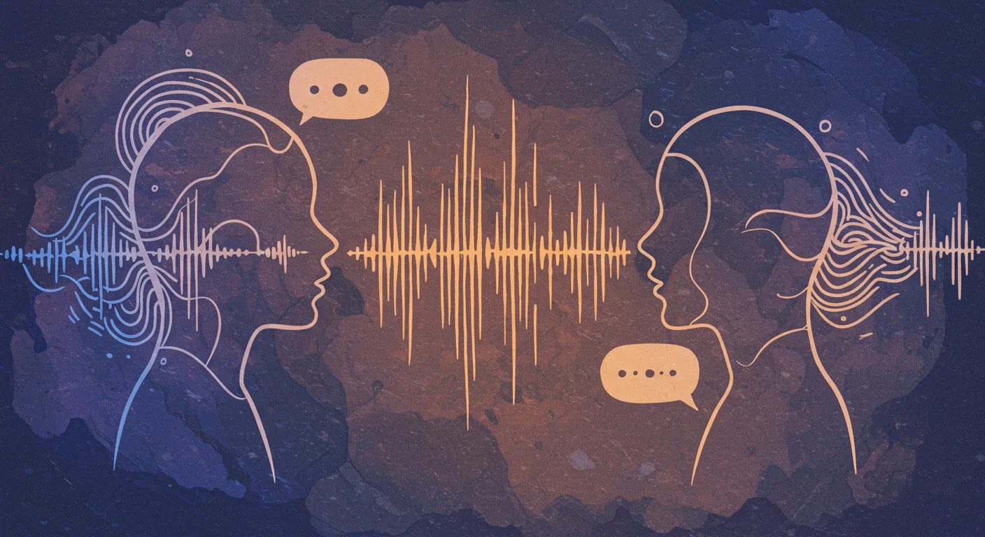 会話における声のトーンや抑揚を表現したイラスト