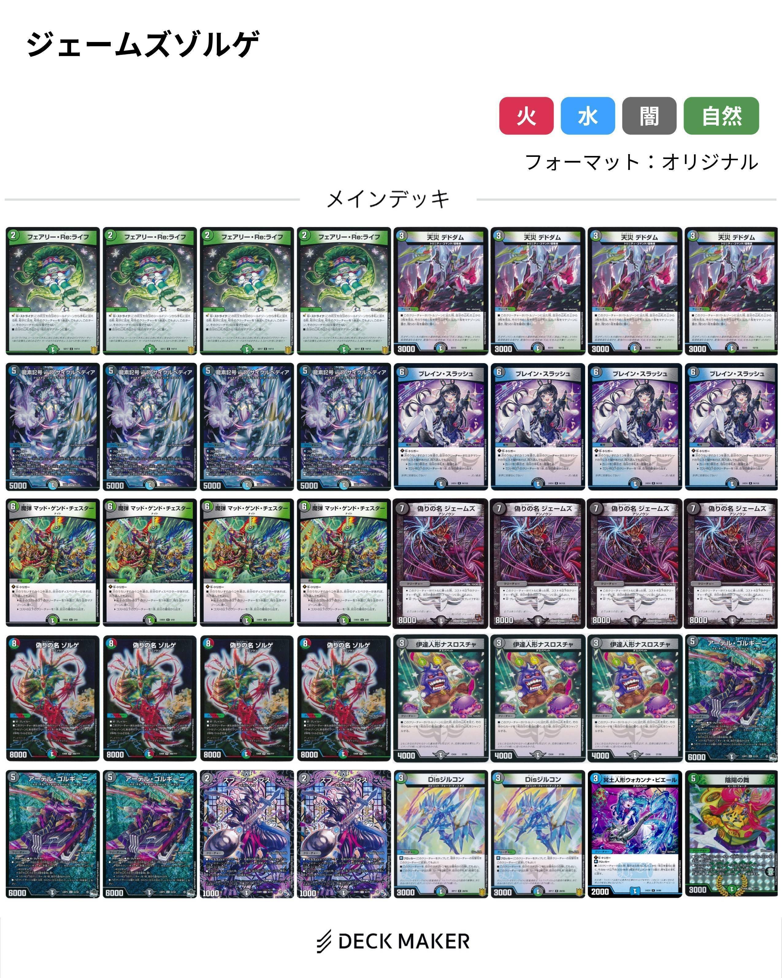 優勝デッキレシピ ゾルゲジェームズループ - デネブログ