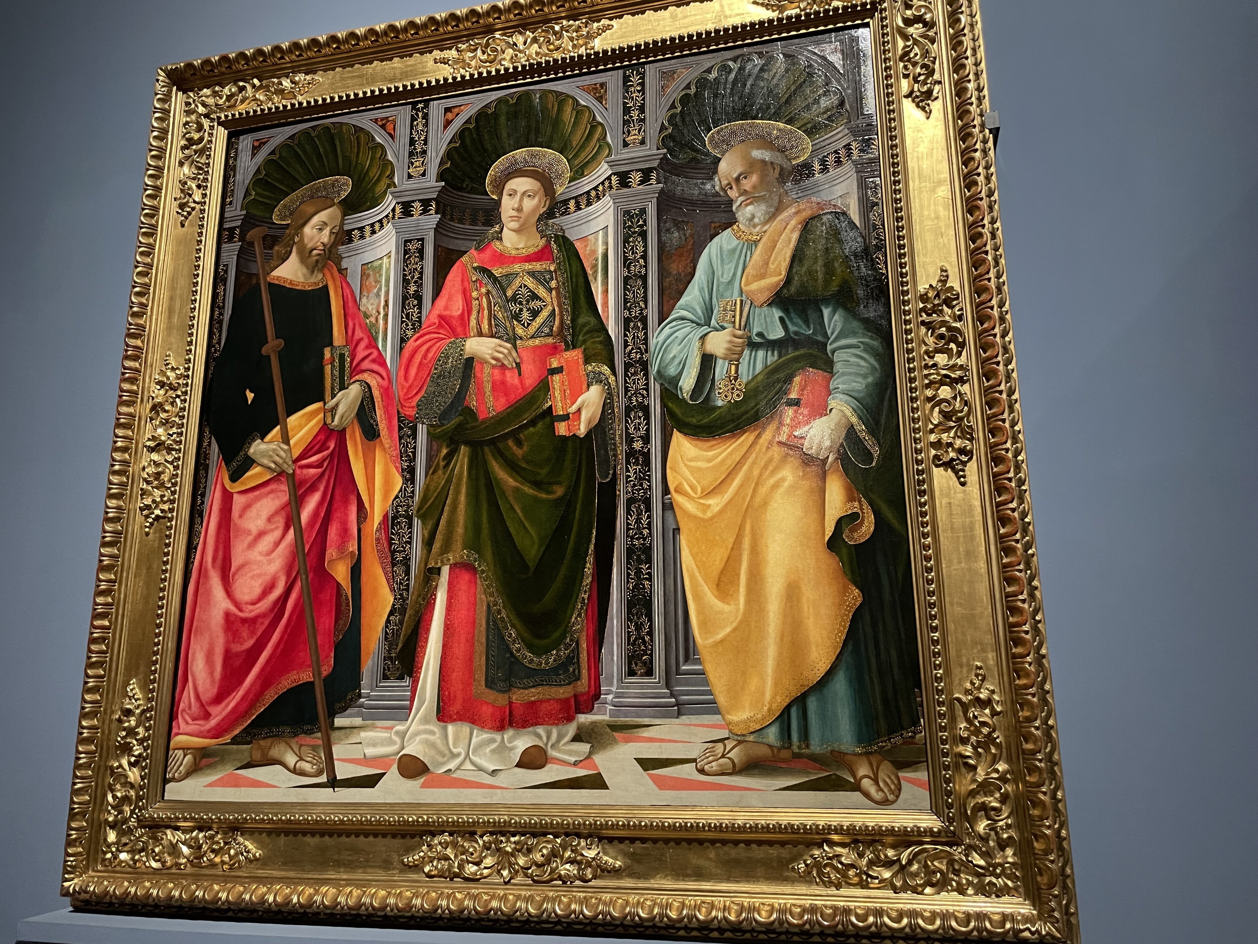 アクリル画　ファンデルパーレの聖母のアレンジ　手描き ファン・デル・パーレの聖母子 : Renaissance