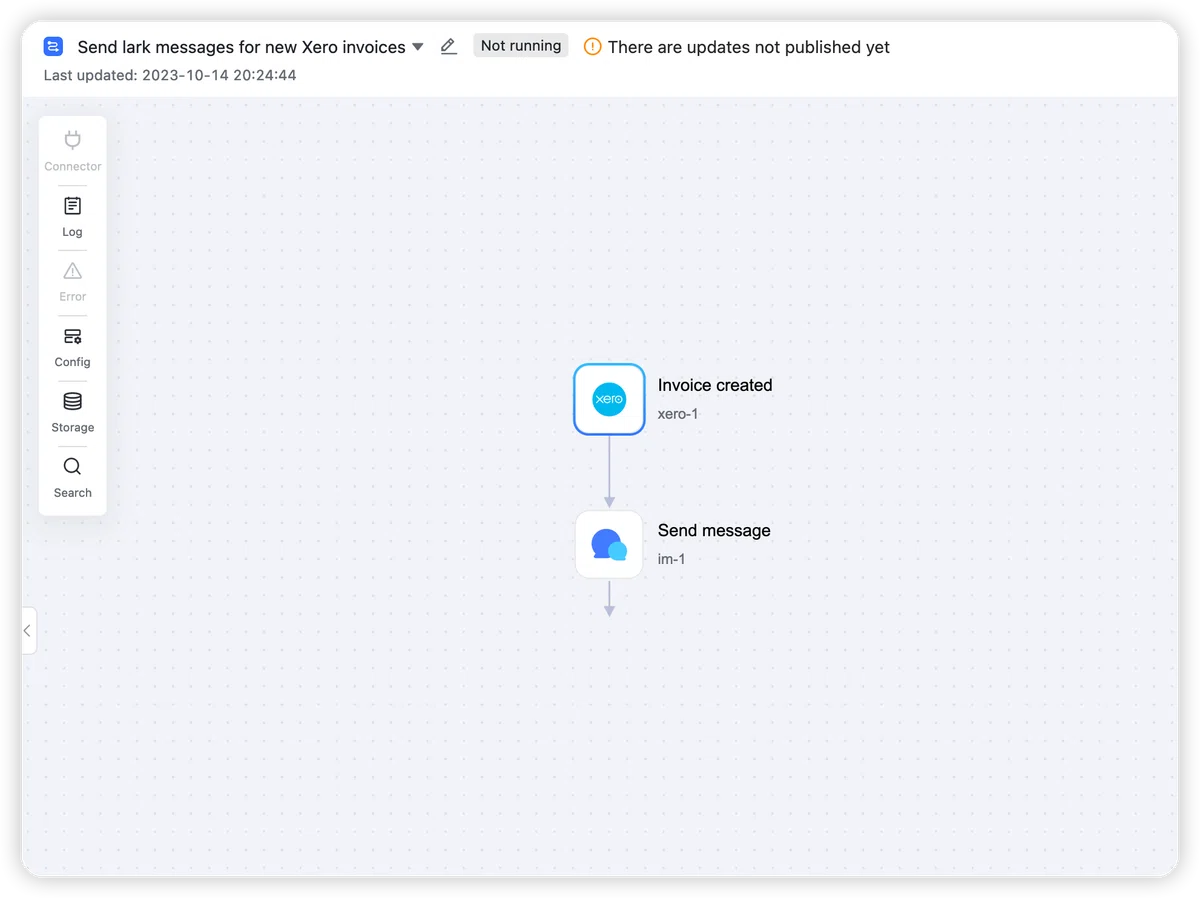 【Lark AnyCross テンプレート】Xero の新規請求書を Lark メッセージで即時通知するワークフロー——Send Lark ...