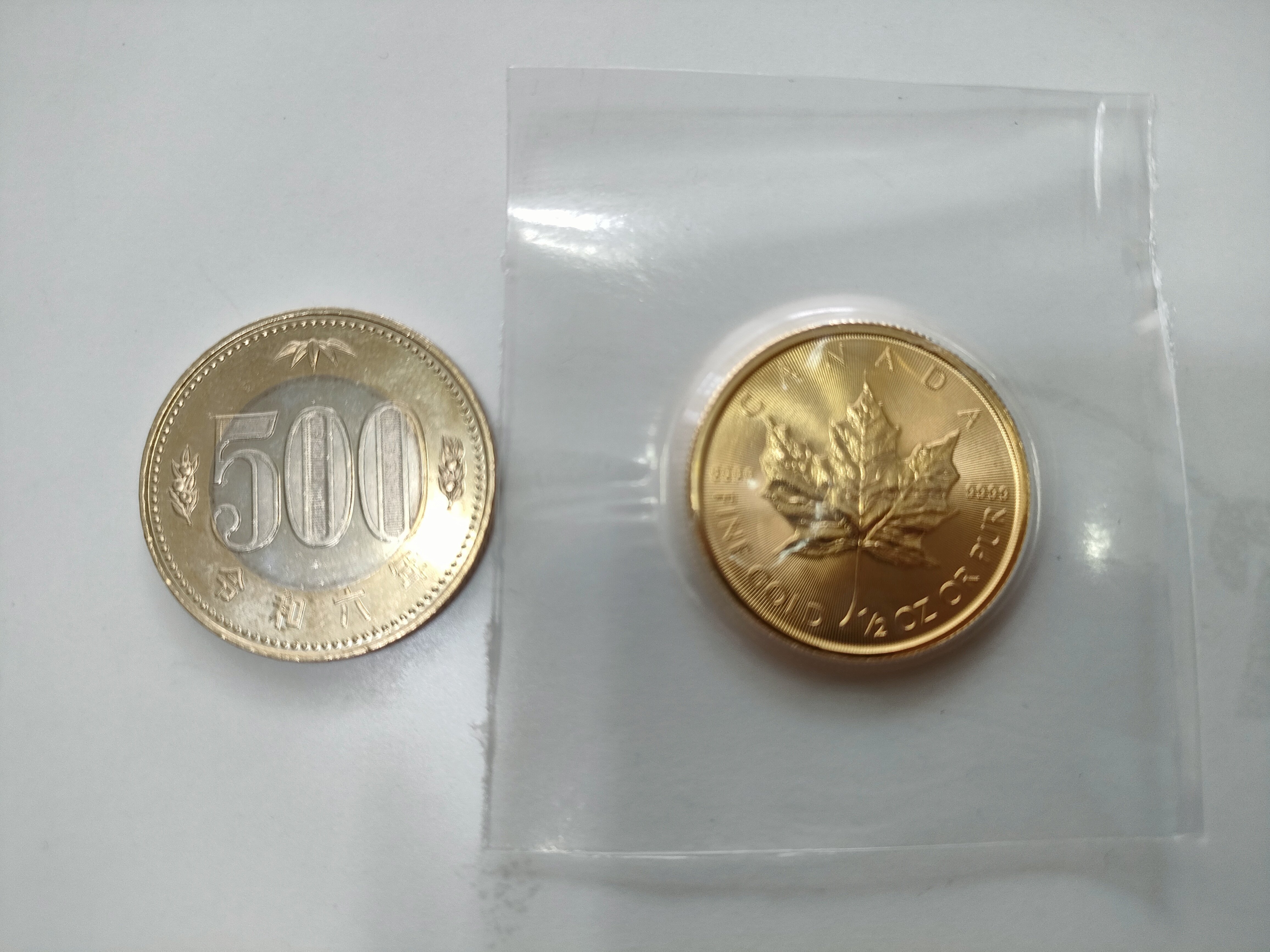 安い，HOT】 メイプルリーフ金貨 4枚 1/4OZ 田中貴金属 プレミアム 地金