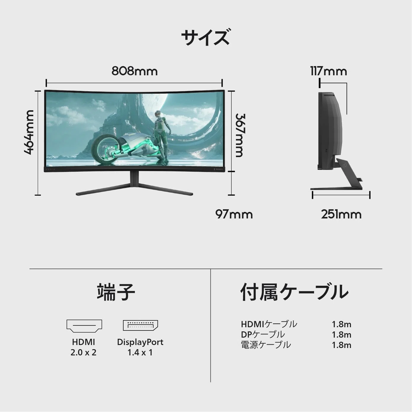 新製品速報】PHILIPS EVNIA 34M2C3500L/11｜WQHD湾曲モニターが39,800