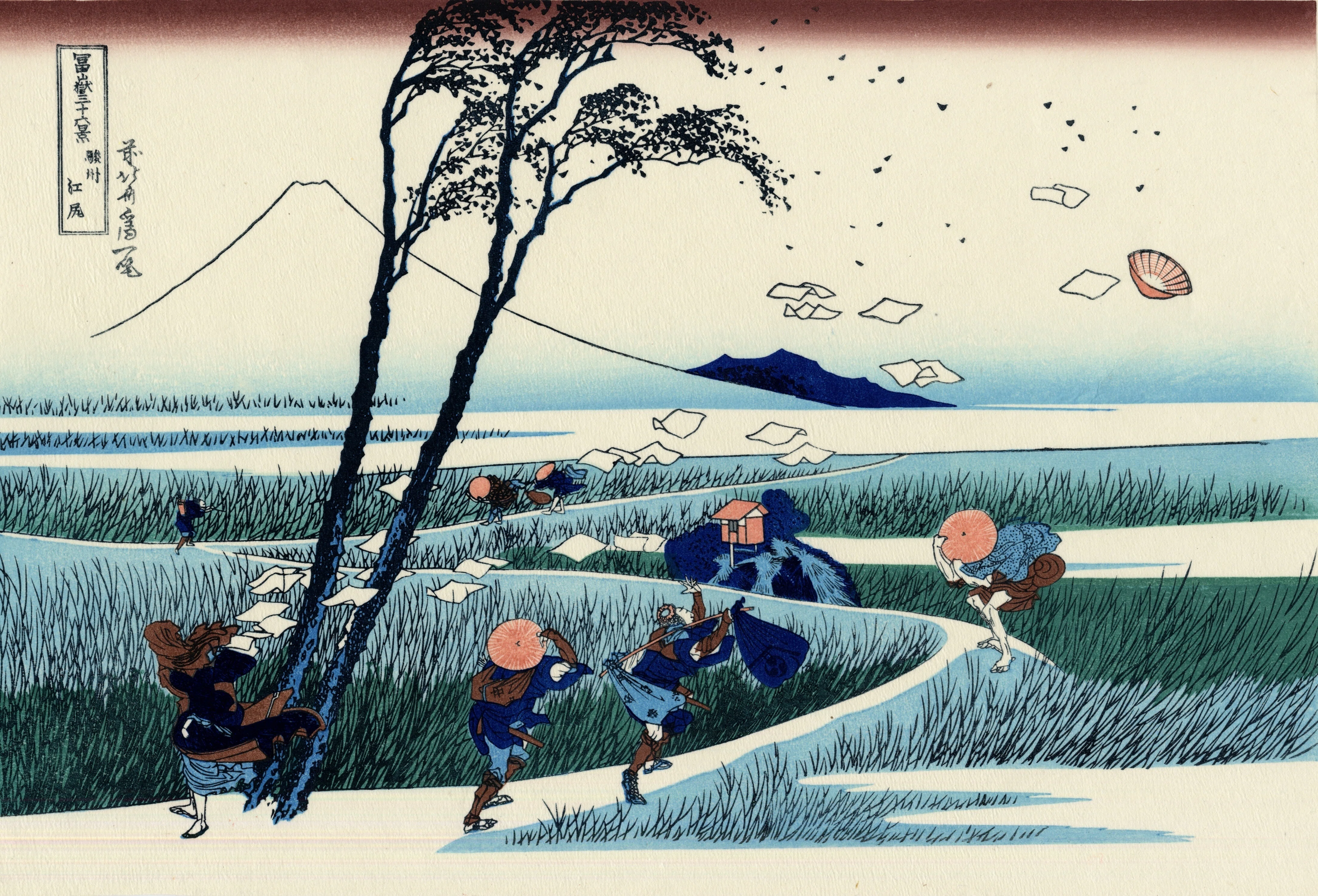 葛飾北斎 富嶽三十六景 風 絵画 作者：武蔵 真人（むさし まさと）｜MuMa
