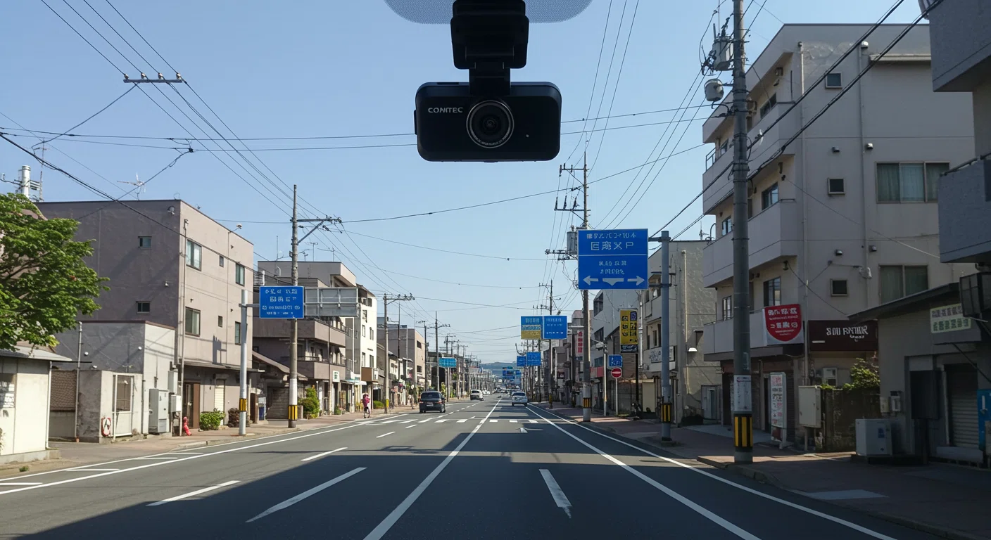 コムテックZDR055で撮影した昼間の映像サンプル