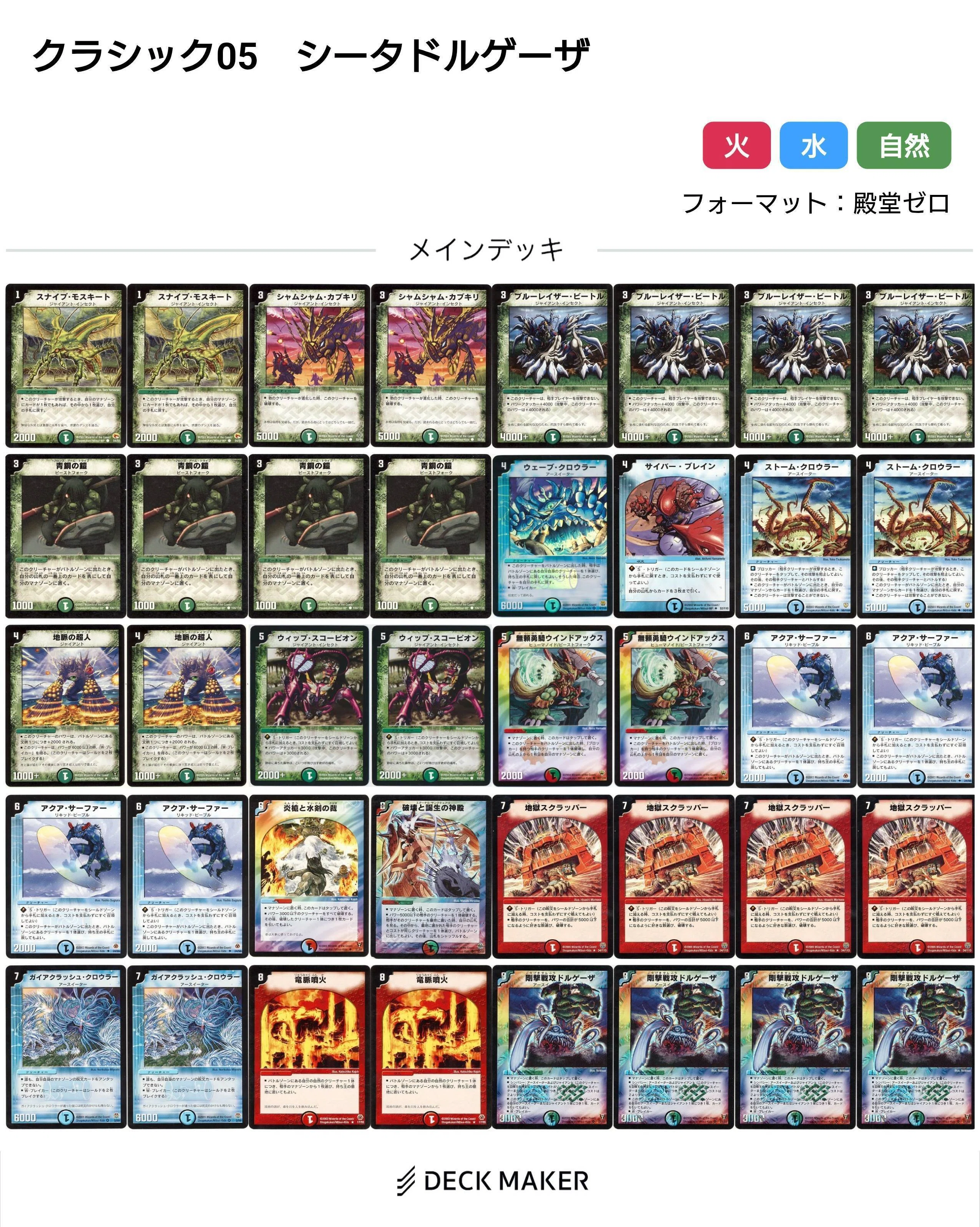 デュエマクラシック05デッキレシピ集【随時更新】｜れもん