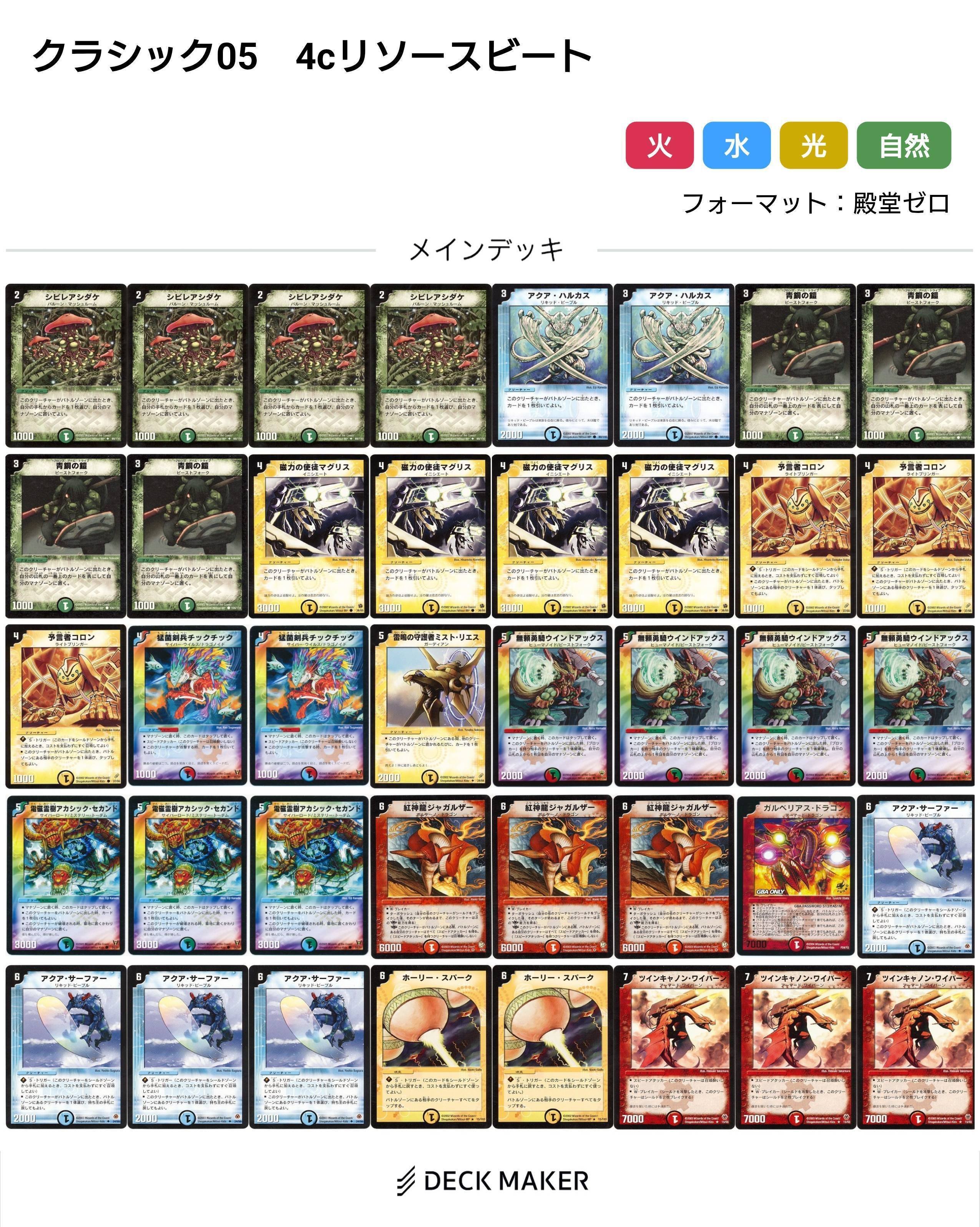 デュエマクラシック05デッキレシピ集【随時更新】｜れもん