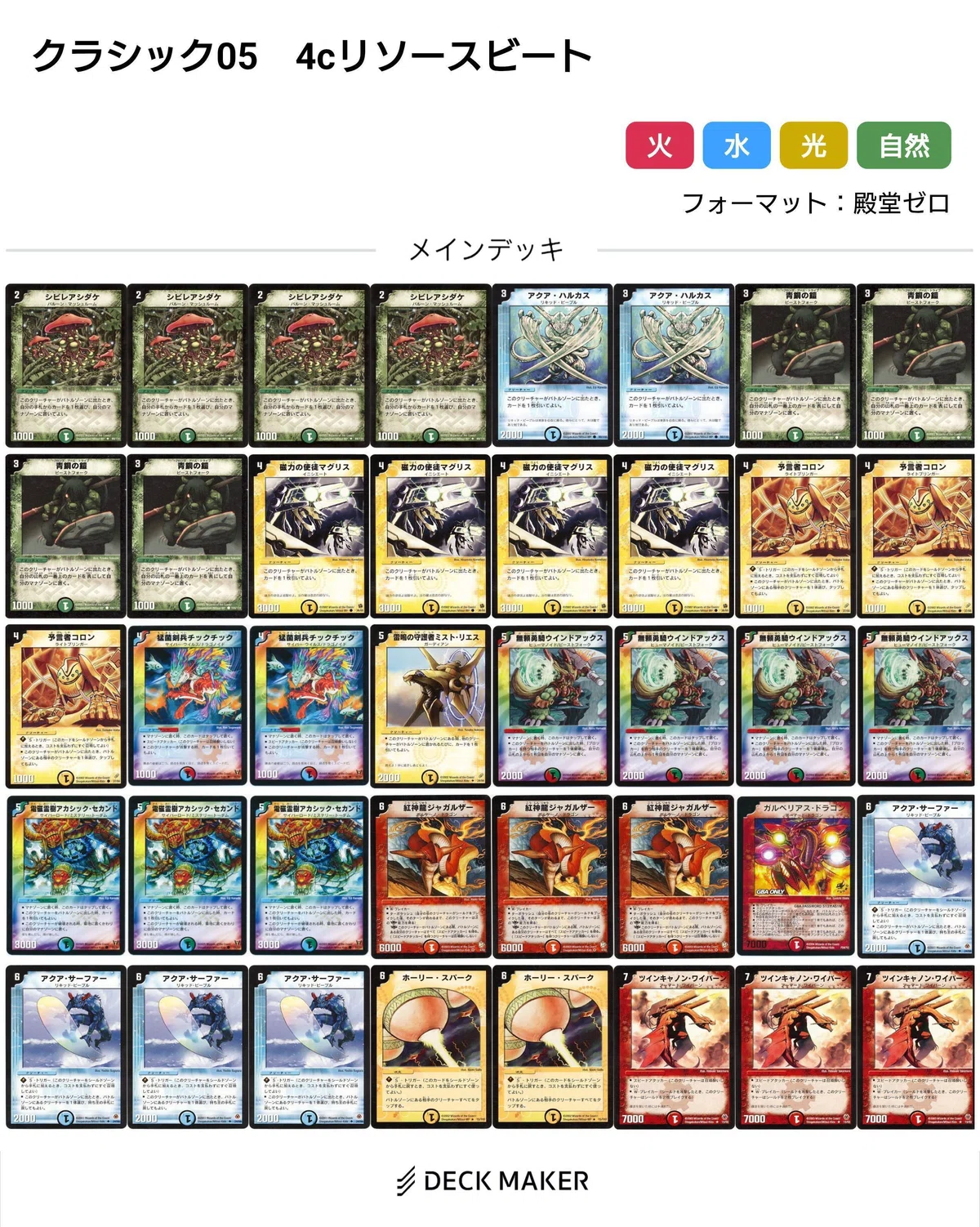 デュエマクラシック05デッキレシピ集【随時更新】｜れもん