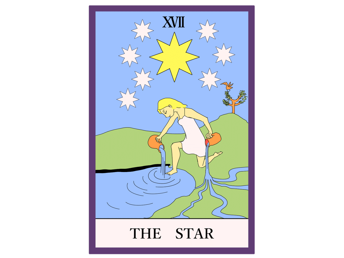 タロット深掘り解説#17】星（THE STAR）｜癒しと希望の光に導