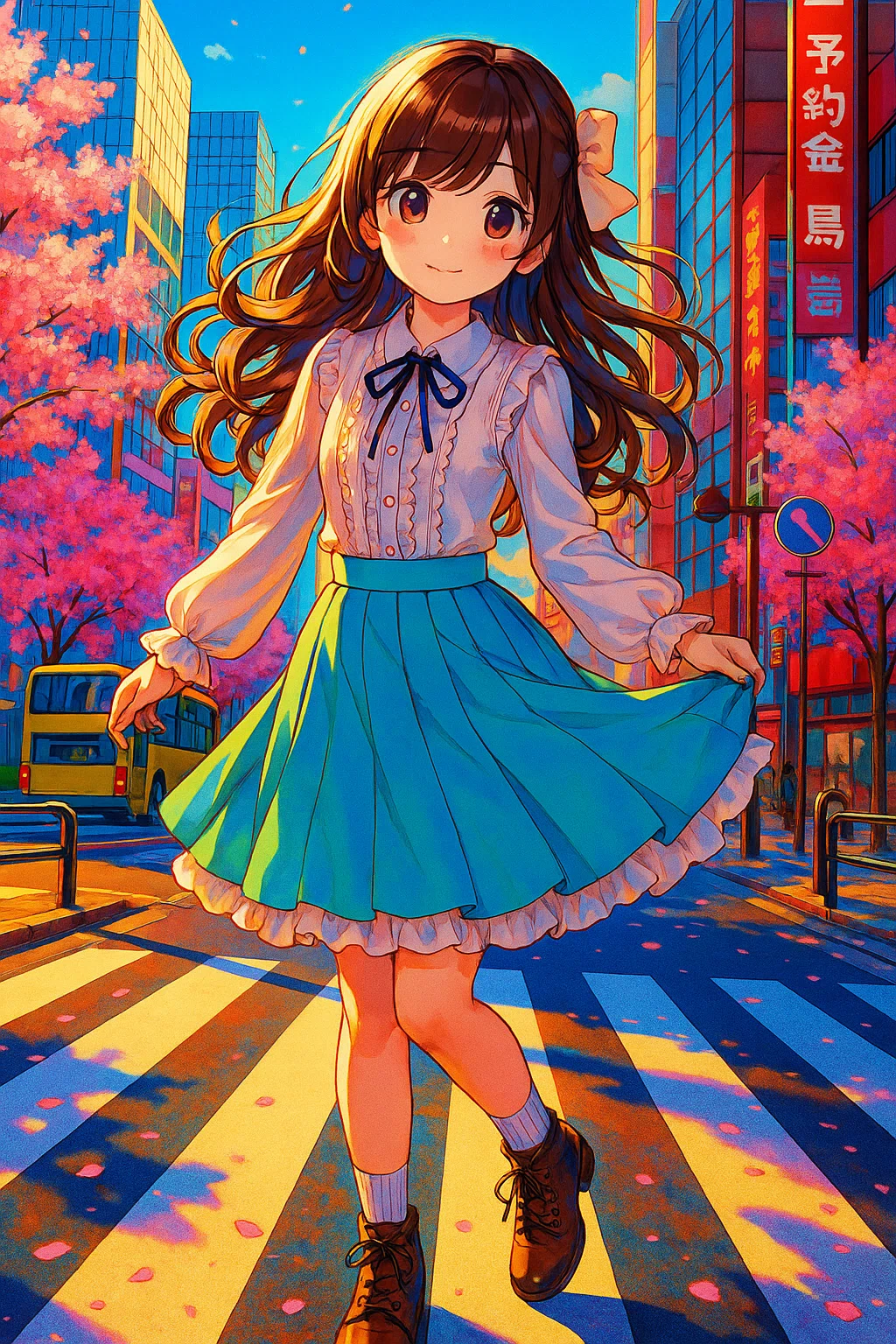 春風がめくるページ （AIイラスト・ショートショート）｜___sakasama___🌸
