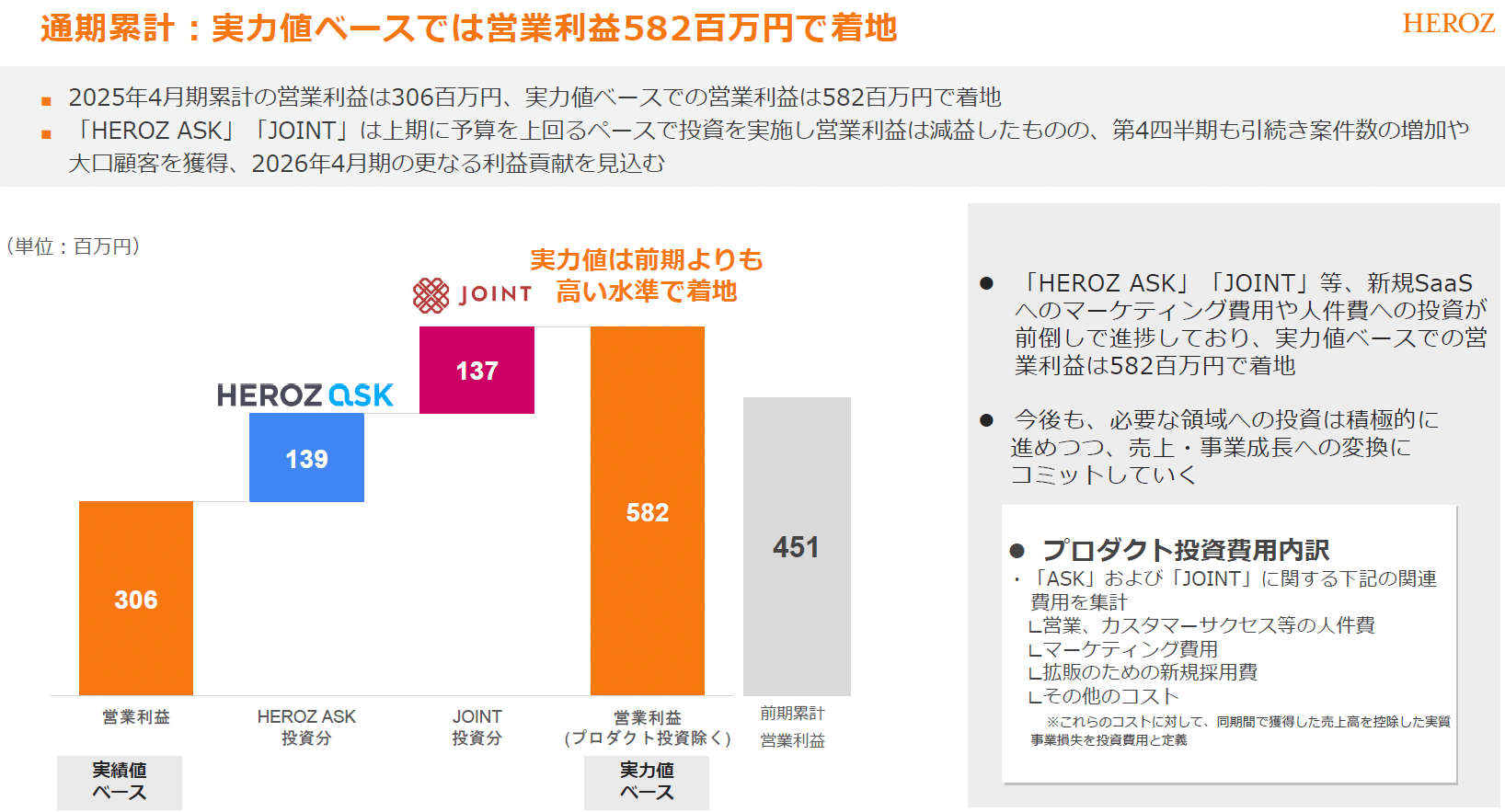 HEROZ：4382】2025年4月期 通期決算発表に関するご説明｜HEROZ株式会社_IR