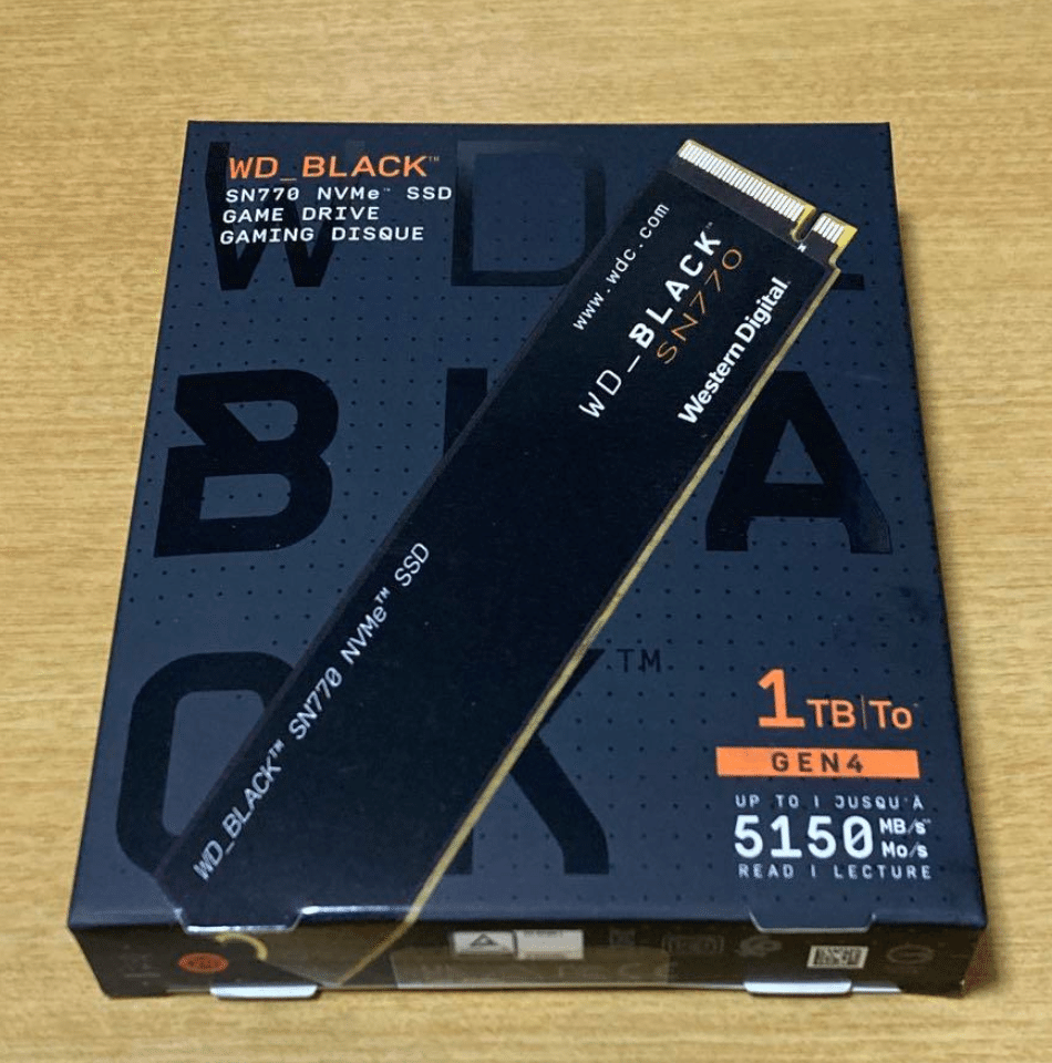 内蔵型SSD WD_BLACK SN770 M.2 NVMe SSD 1TB Gen4 WD_BLACK 1TB SN770 NVMe Internal Gaming SSD Solid State