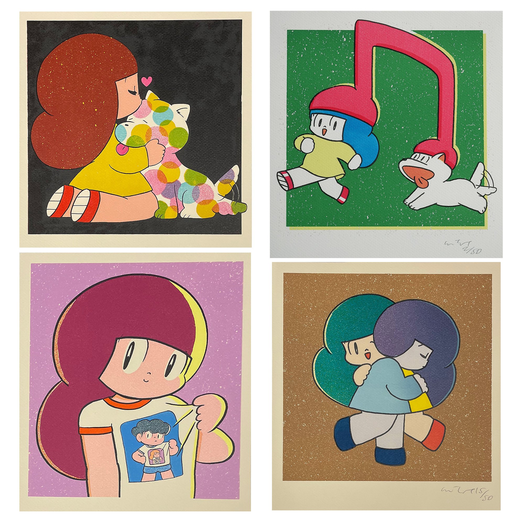 Wisut Ponnimit ウィスット ポンニミット 版画 マムアンちゃん