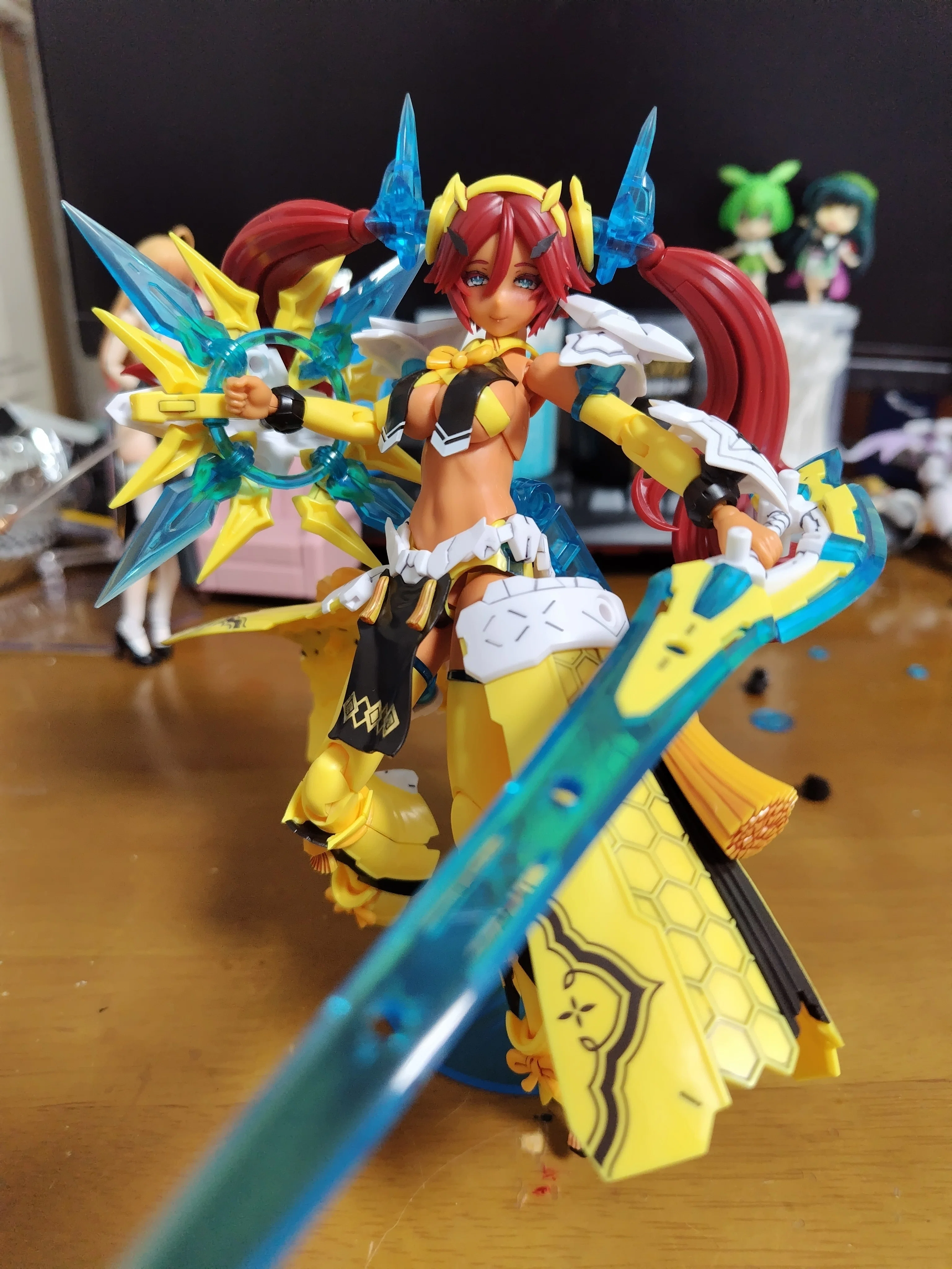 メガミデバイス アメノウズメ 改造 muscuto 鯉印 スサノヲ 紅蓮