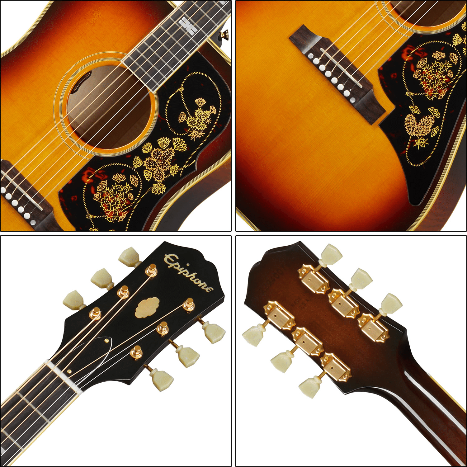 エピフォン　ギブソン　アコースティックギター エピフォンのInspired By Gibson Customシリーズより、ギブソンの名器