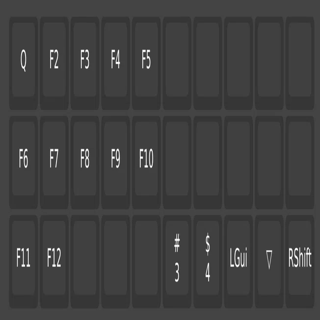 現時点の河童キーボード（30キー）の配列｜神沼三平太（AIで脳を拡張
