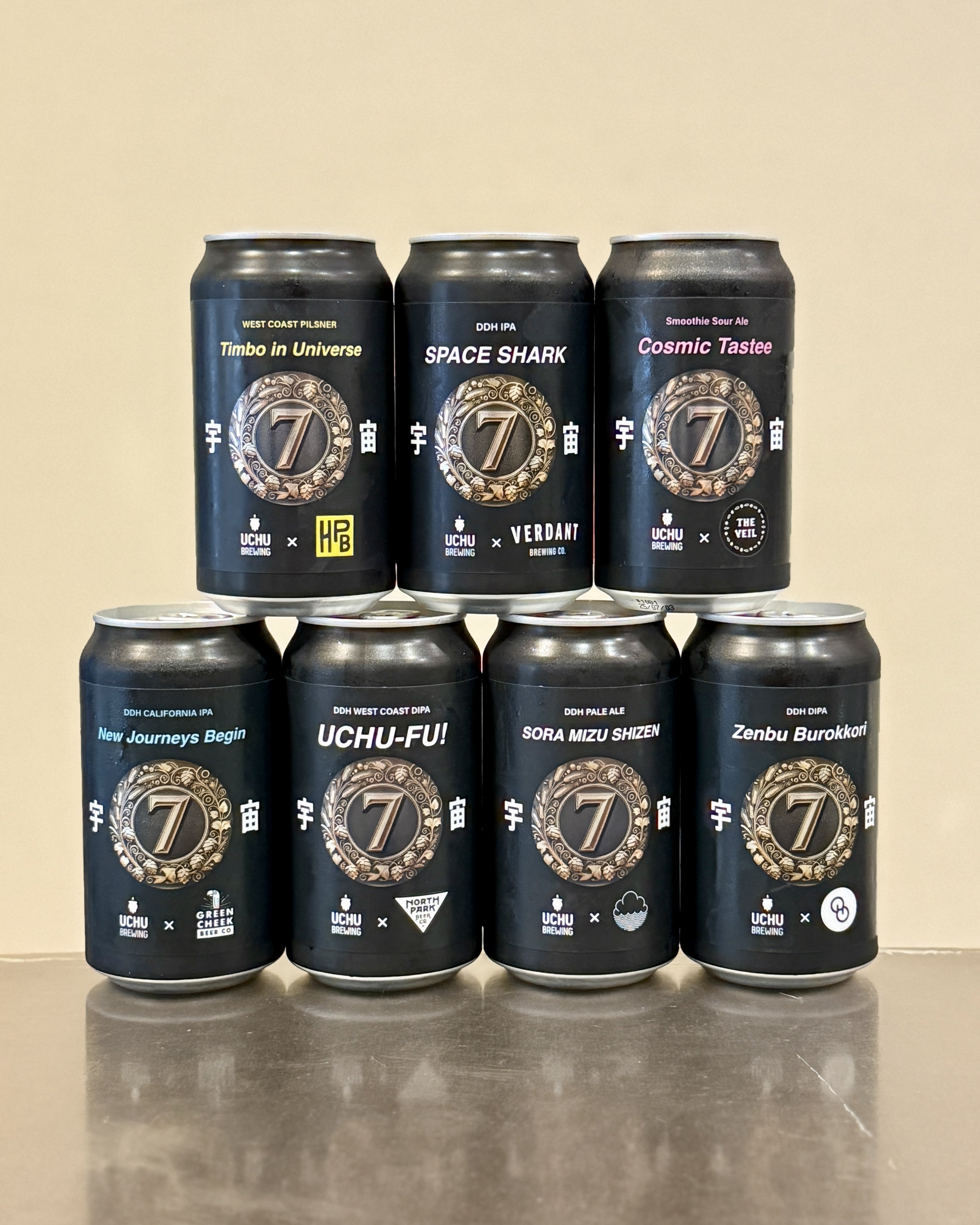 UCHU BREWING 宇宙ビール クラフトビール 7本セット うちゅうブルーイングの7周年ビールたち｜yamashin0120