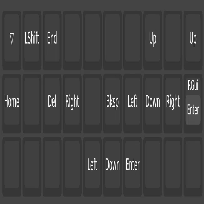 現時点の河童キーボード（30キー）の配列｜神沼三平太（AIで脳を拡張