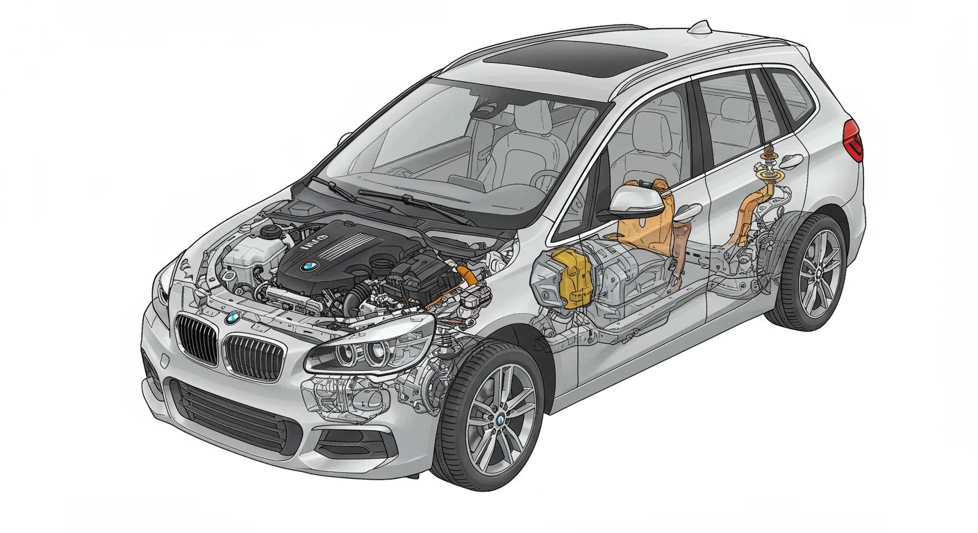 BMWアクティブツアラーのシャーシとFF駆動システム