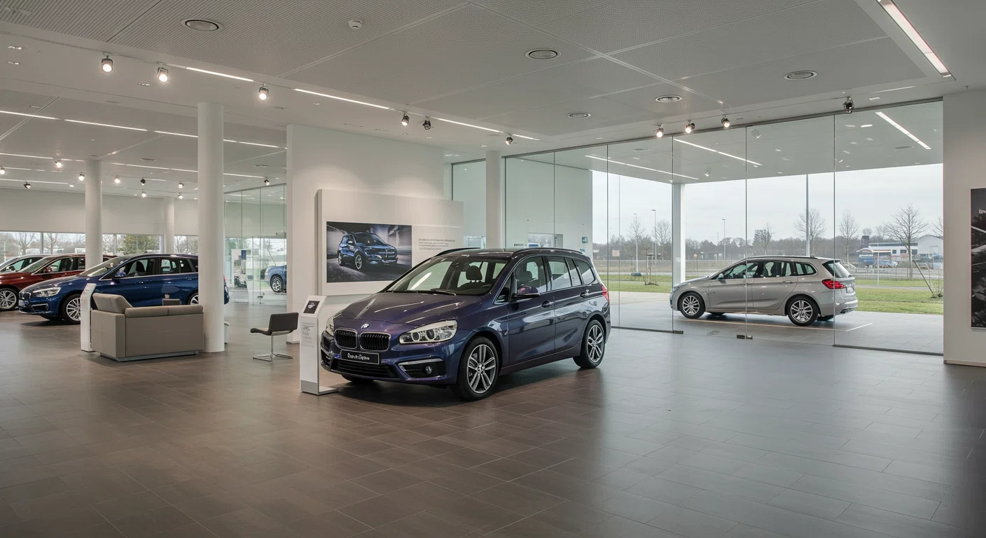 BMWショールームに展示されるアクティブツアラー