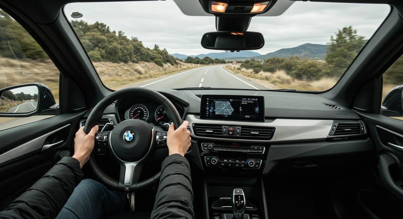 BMWアクティブツアラーの試乗シーン