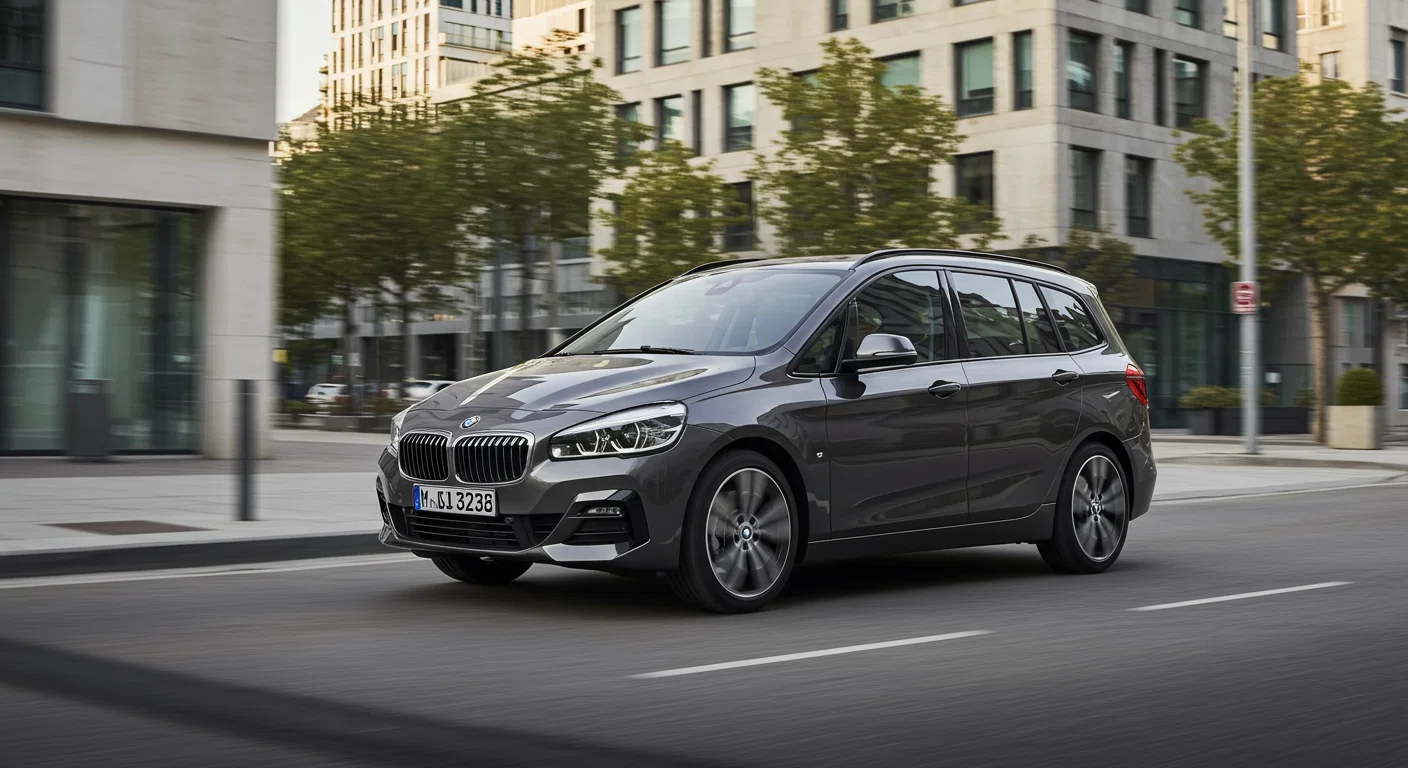 都市部を走行するBMWアクティブツアラー