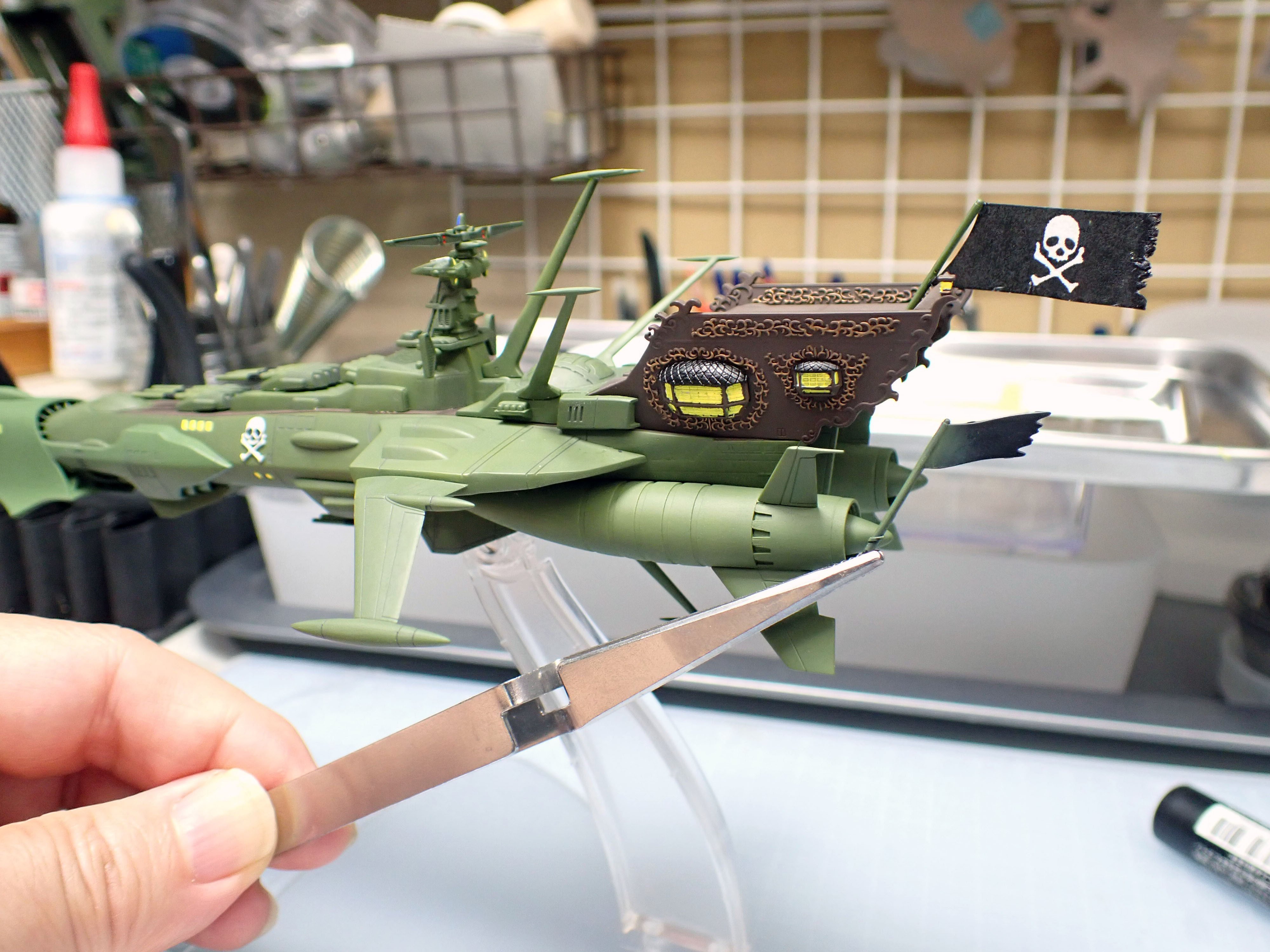 俺の旗のもとに：1/2500 アルカディア号（完成編）｜積みプラで詰んだAKI