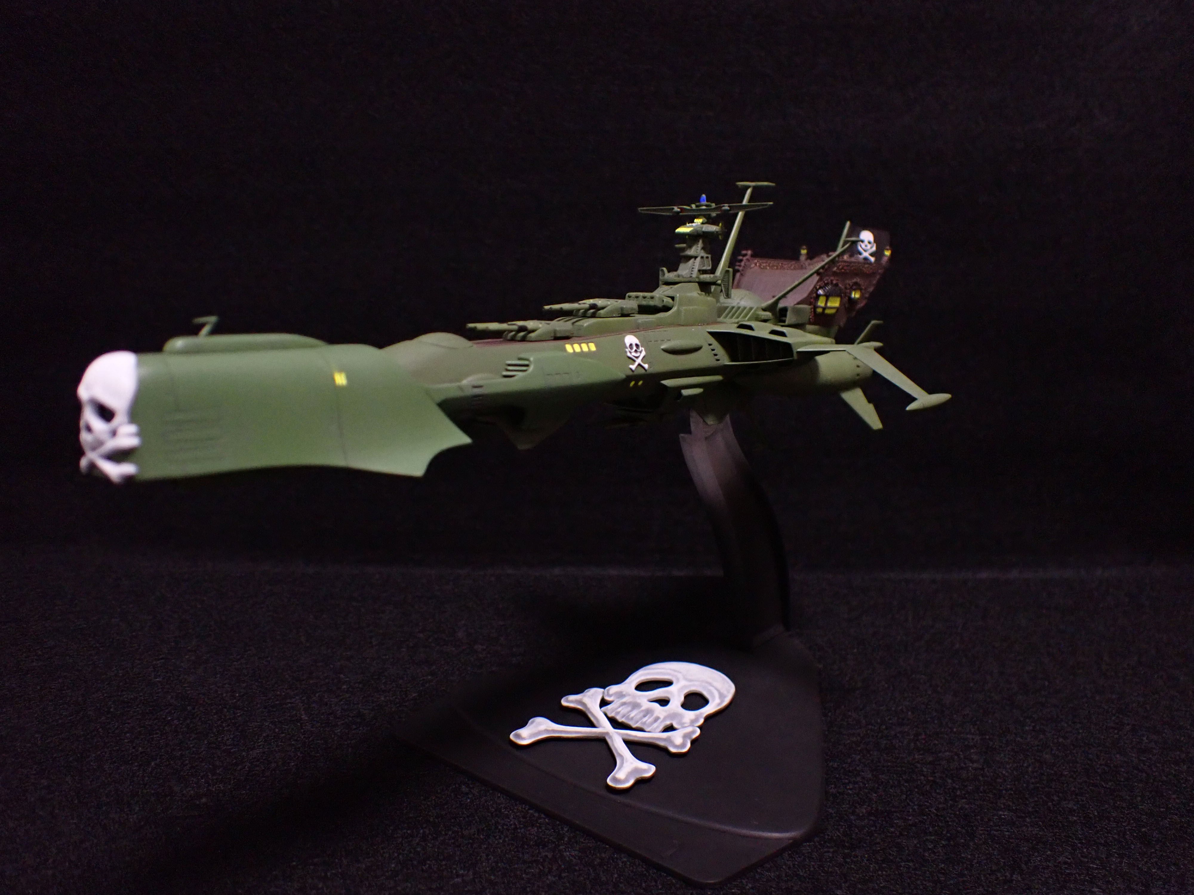 俺の旗のもとに：1/2500 アルカディア号（完成編）｜積みプラで詰んだAKI