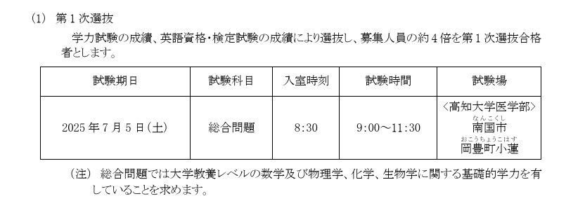 こん　名古屋大学、高知大学医学部学士編入解答解説(2019〜2023年度) 不合格体験記 2025年高知大学医学部学士編入｜simoh