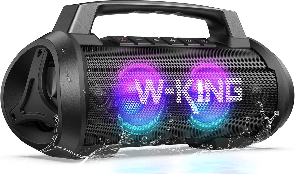 中古　W-KING D10 ポータブルスピーカー ビーチも山もこれ1台！W-KING D10 Bluetoothスピーカーで最高の