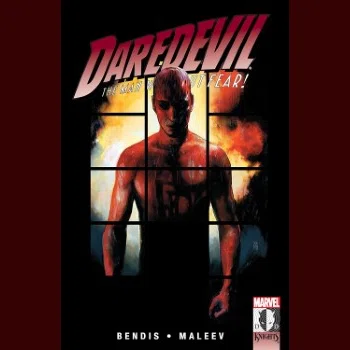 Daredevil: Murdock Papers カバー画像。燃え盛る檻のようなものの中にいるデアデビルが描かれている