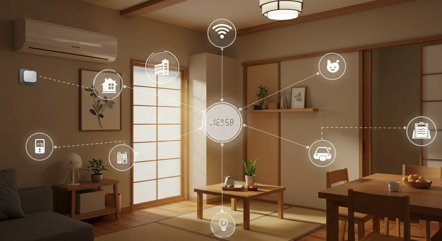 スマートホームシステムの連携イメージ