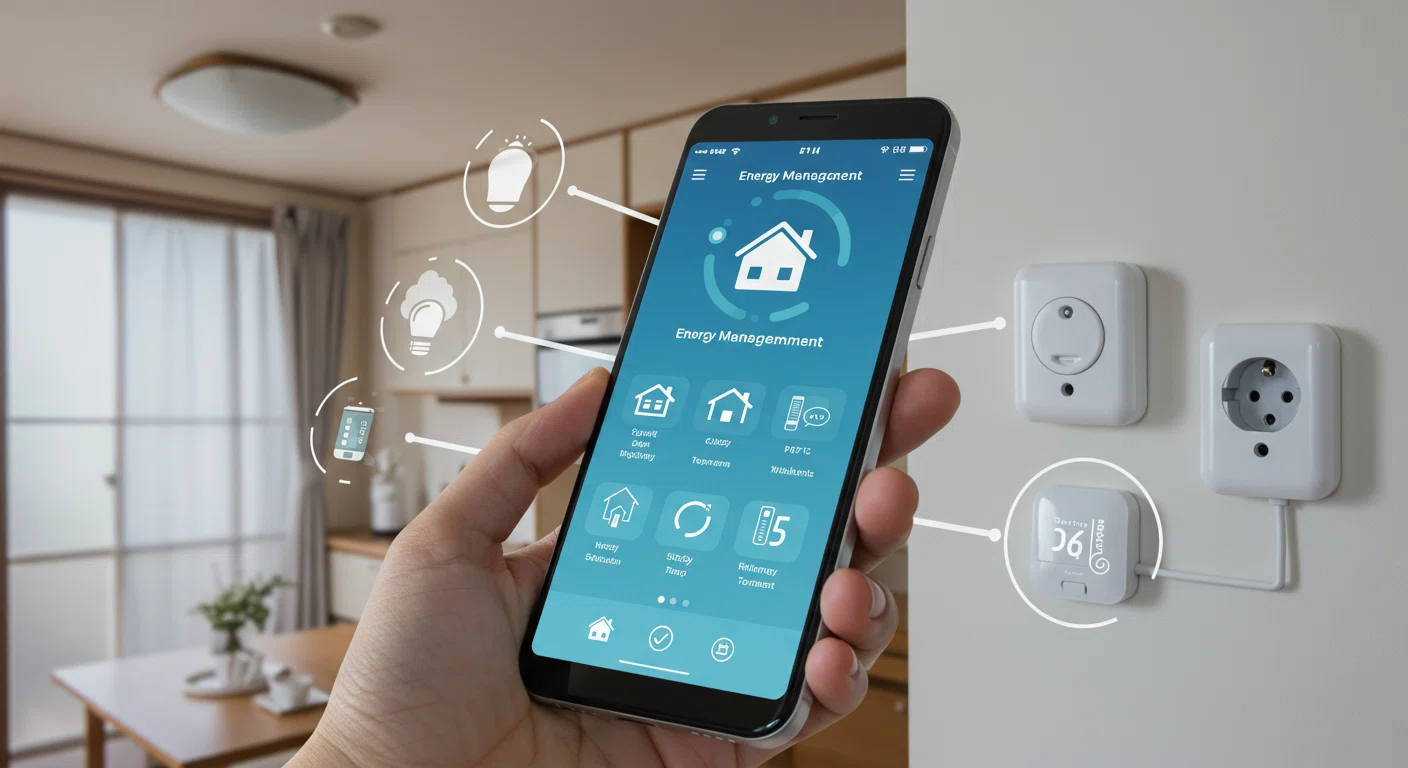 スマートホームでの電気制御イメージ
