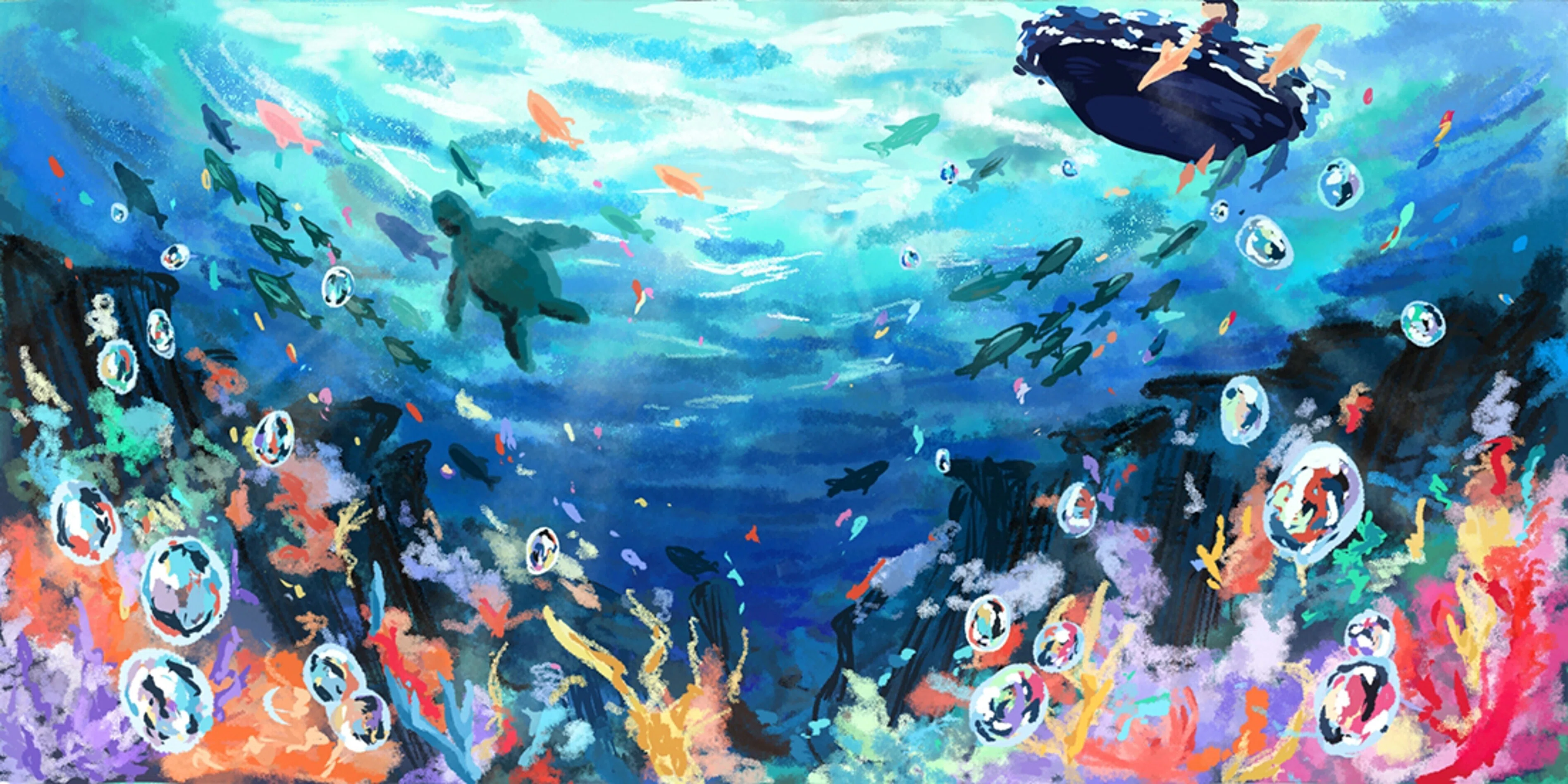 沖縄②「碧い海」〜「青い空・碧い海・紅い花」を未来へ〜｜吉良俊彦