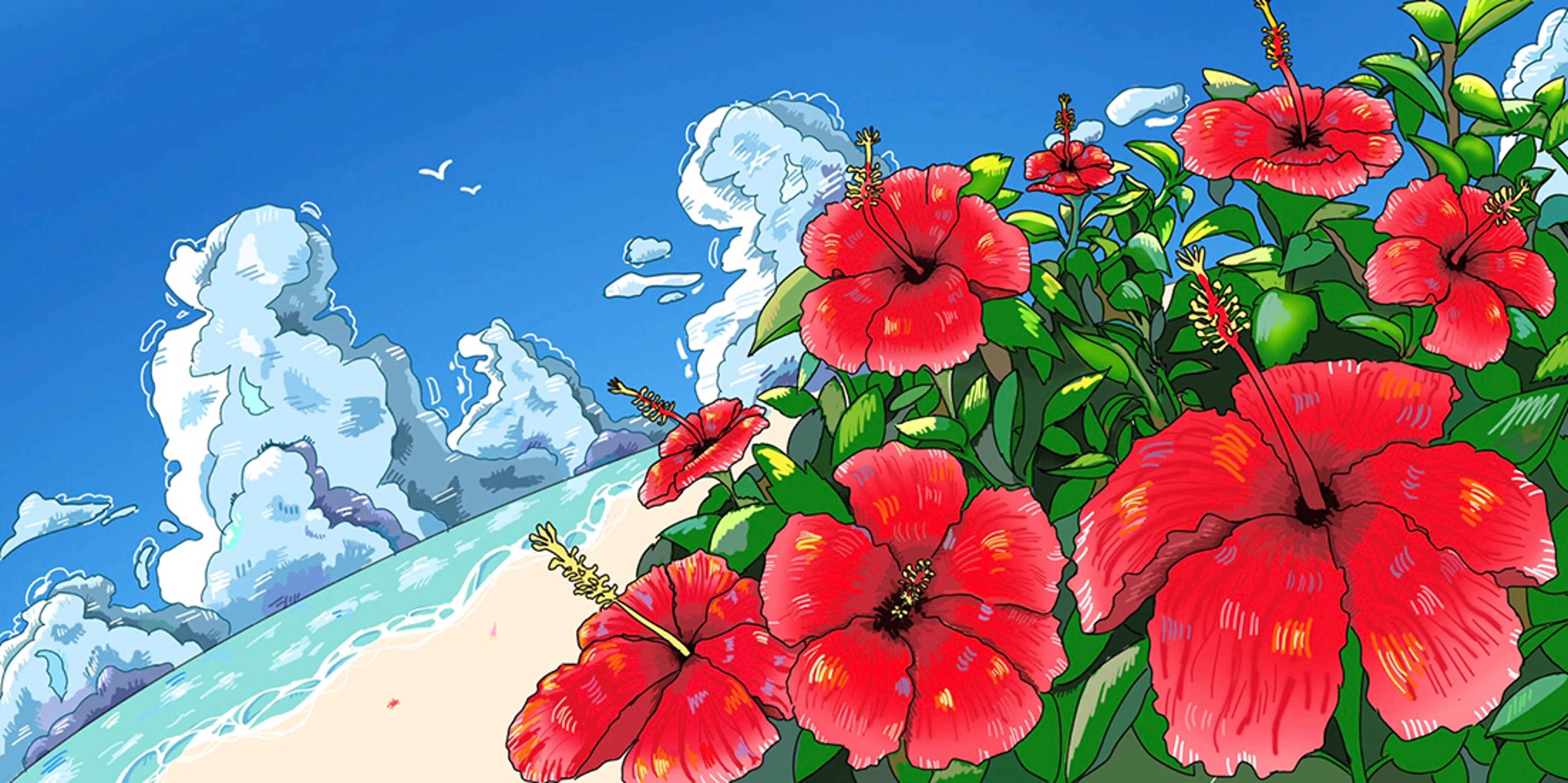 沖縄③「紅い花」〜「青い空・碧い海・紅い花」を未来へ〜｜吉良俊彦