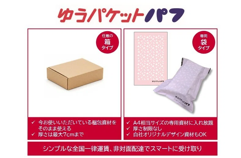 ゆうパケットパフとは何か】新しいメール便、ポスト投函、置き配 ゆうパケットパフとは何か】新しいメール便、ポスト投函、置き配