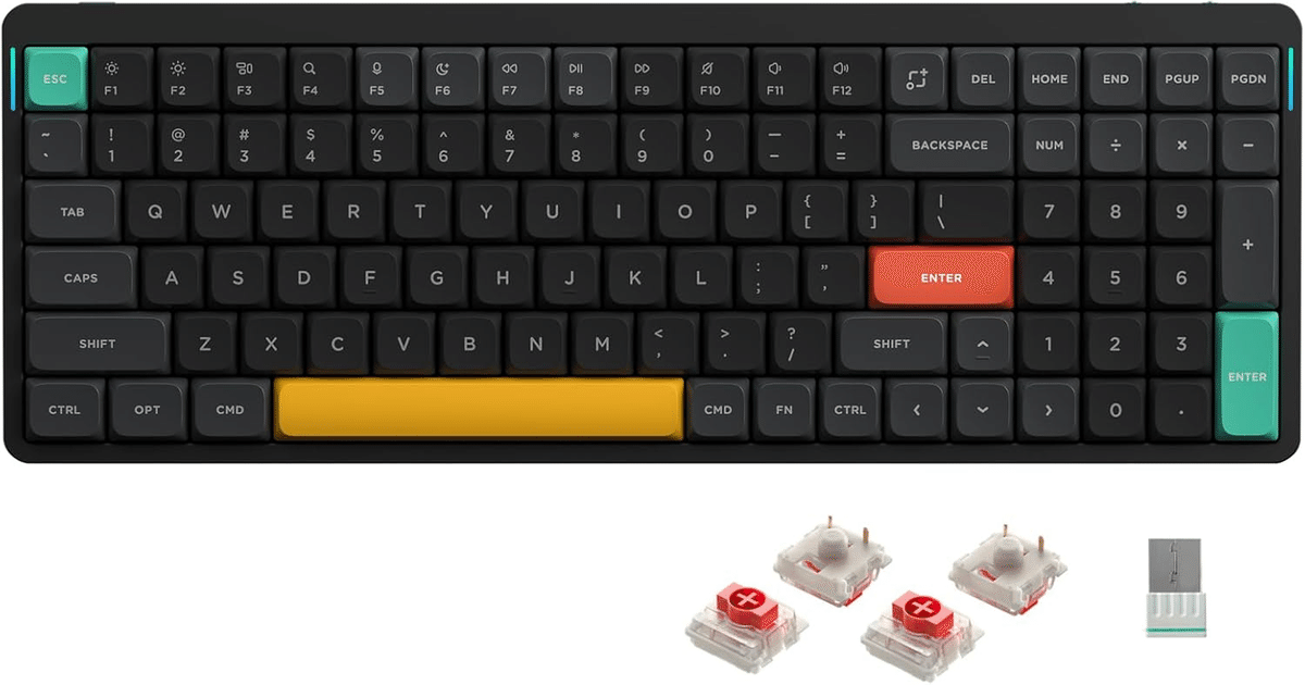 nuphy Air96 V2 ブラック 赤軸 ワイヤレスキーボード｜GetGadgetGot