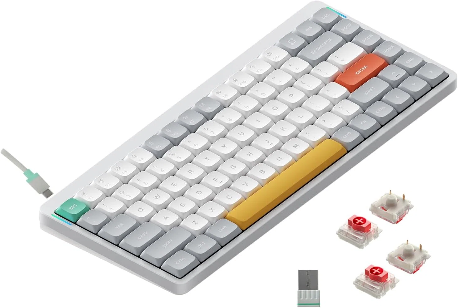 nuphy Air75 V2 ホワイト 赤軸 75% ワイヤレスキーボード|GetGadgetGot nuphy Air75 V2 ホワイト 赤軸 75% ワイヤレスキーボード|GetGadgetGot