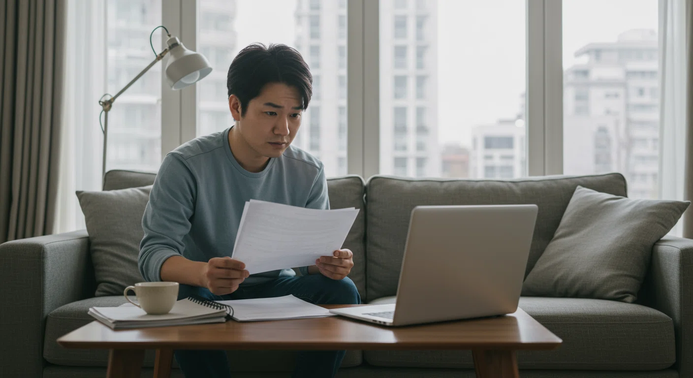 残クレ早期返済の注意点を確認する人物