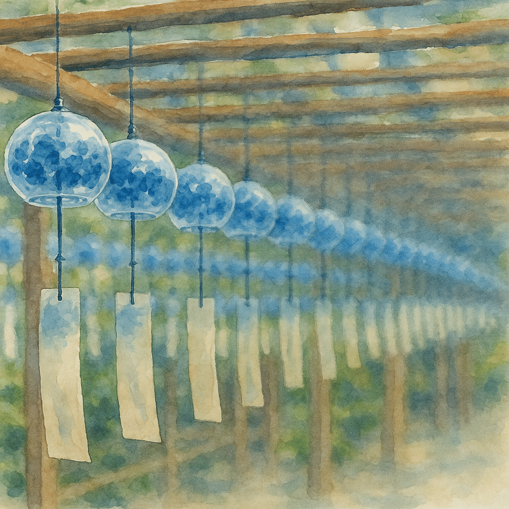 祭りの風景 水彩画 赤坂孝史の水彩画 AKASAKA TAKASHI watercolor